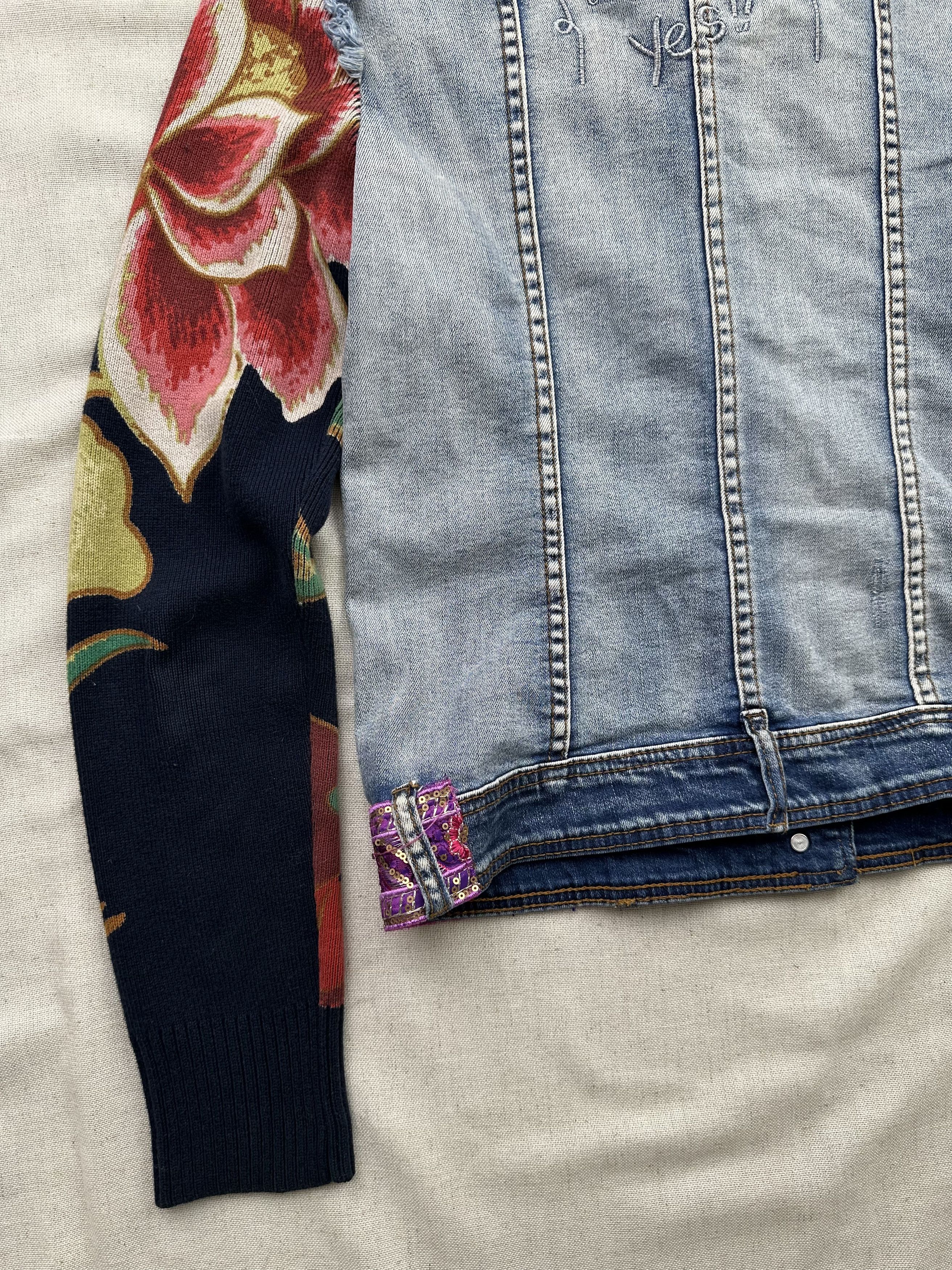 Desigual Desigual Multicolor Denim Jacket Size XS / US 0-2 / IT 36-38 - 12 Thumbnail