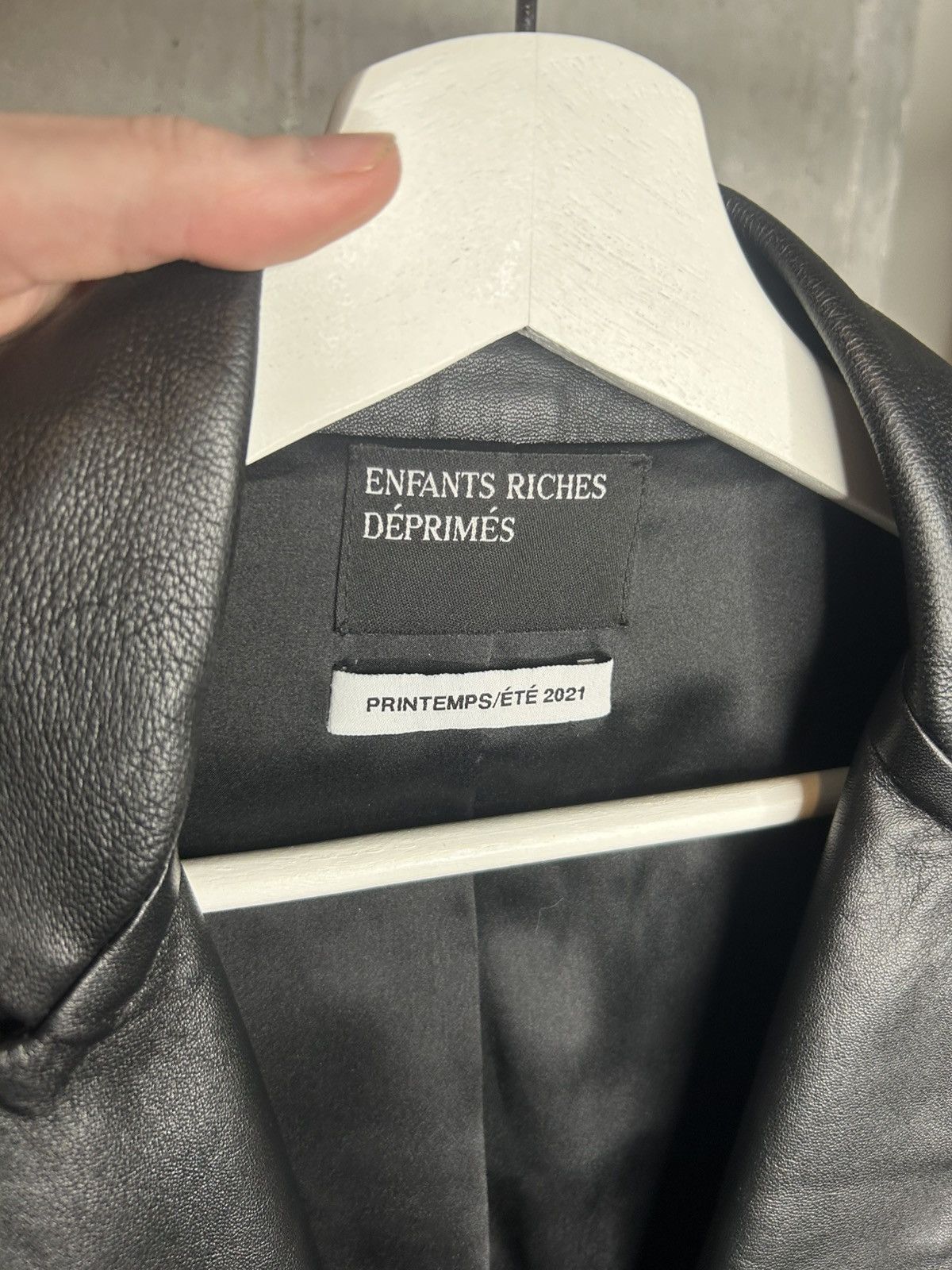 Enfants Riches Deprimes GRAIL 1/5 FRANKIE TEARDROP LEATHER BLAZER Size US S / EU 44-46 / 1 - 3 Thumbnail