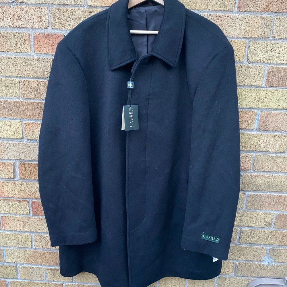 Ralph Lauren BNWT Ralph Lauren Overcoat Wool Blend Black 46R Jacket Coat Size US M / EU 48-50 / 2 - 6 Thumbnail