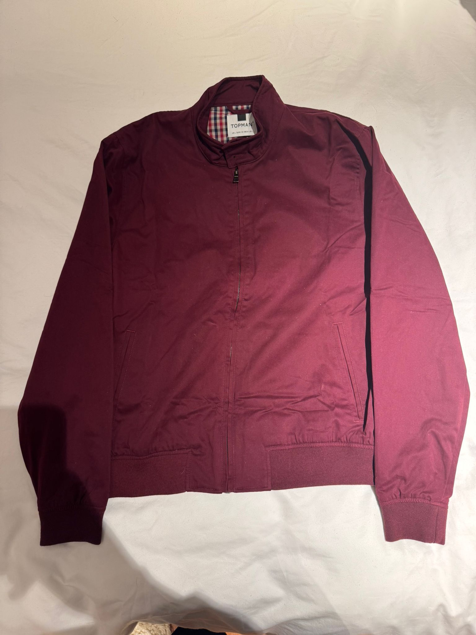 Topman Topman Maroon Bomber Jacket Size US L / EU 52-54 / 3 - 1 Thumbnail