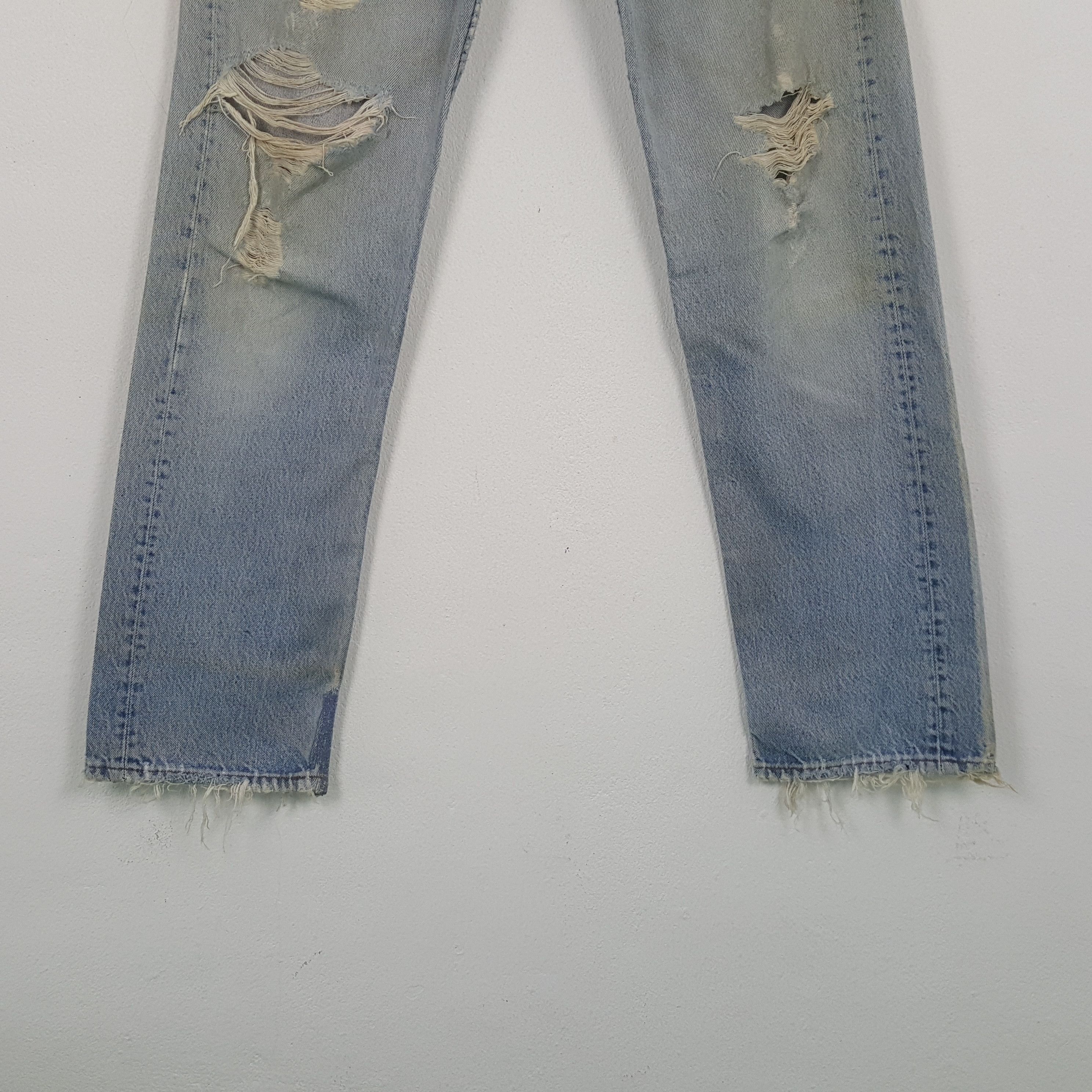 Levi's Levis Streetwear Style Distressed Jeans RR20 Size US 30 / EU 46 - 3 Thumbnail