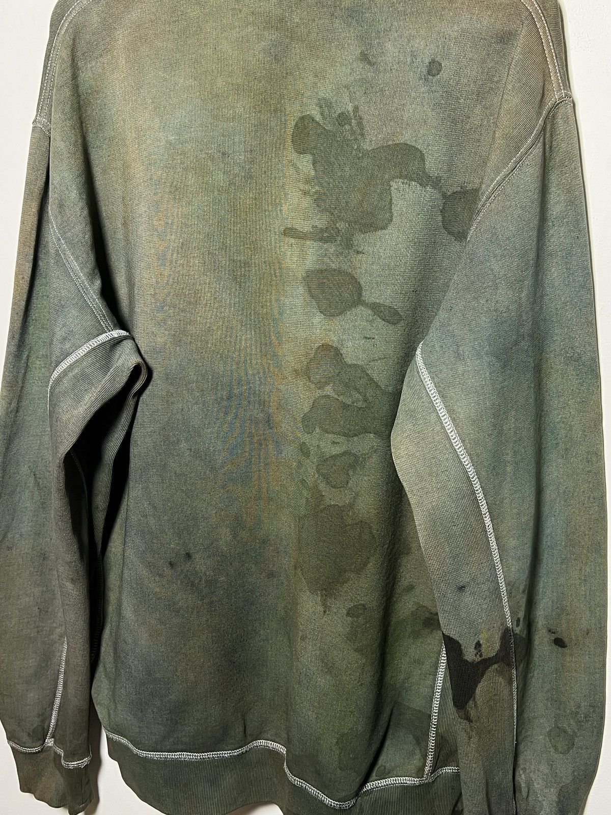 Stone Island Stone Island vintage crewneck overdyed hand corrosion Size US XXL / EU 58 / 5 - 12 Thumbnail
