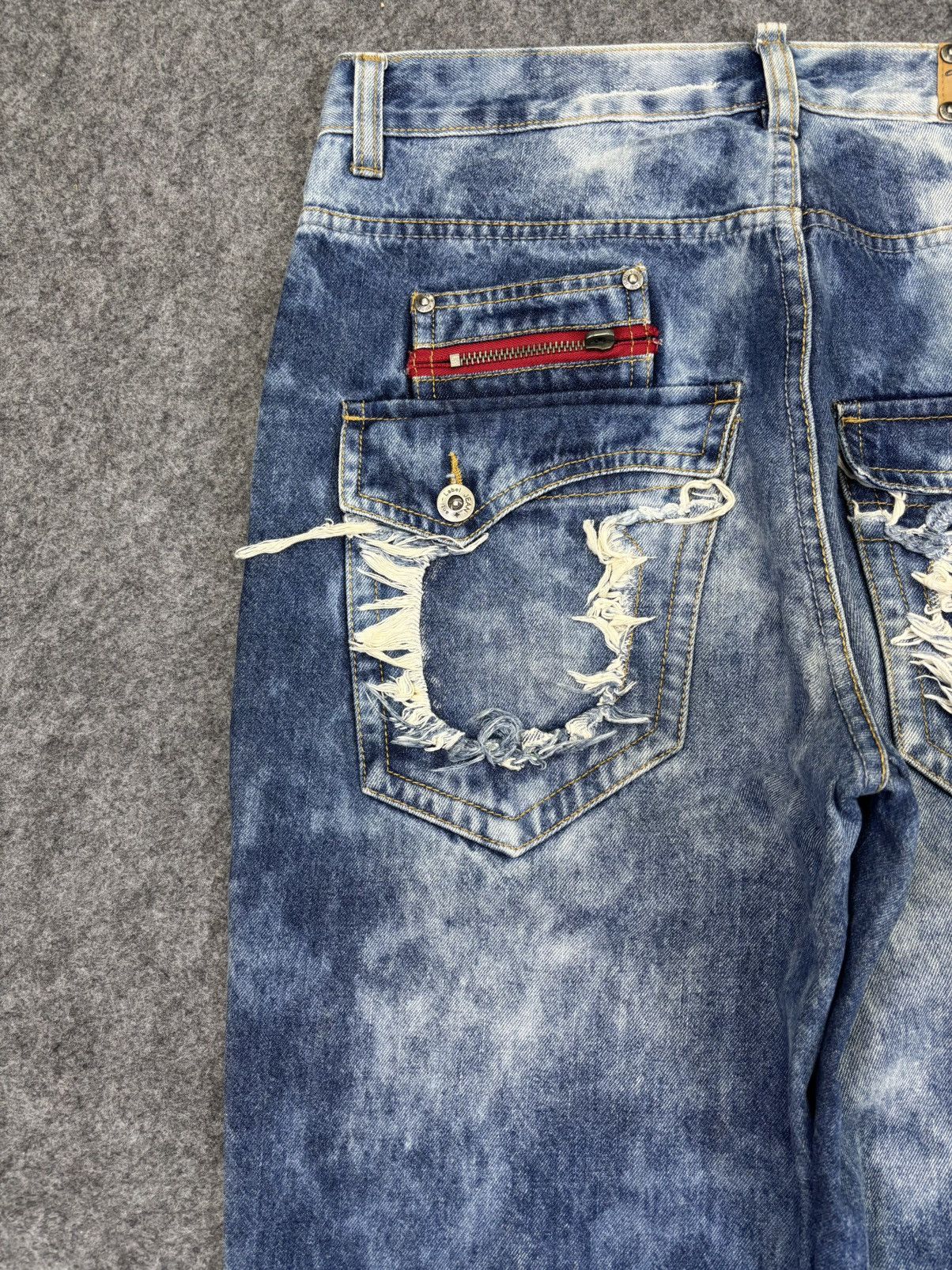 Japanese Brand Statement Pant 💥anti label Japan Soft Distressed Denim F947 Size US 32 / EU 48 - 10 Thumbnail