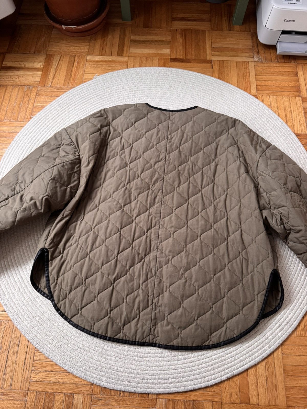 Toteme Toteme Quilted Cotton Jacket in Marsh Green olive khaki XS Size XS / US 0-2 / IT 36-38 - 5 Thumbnail