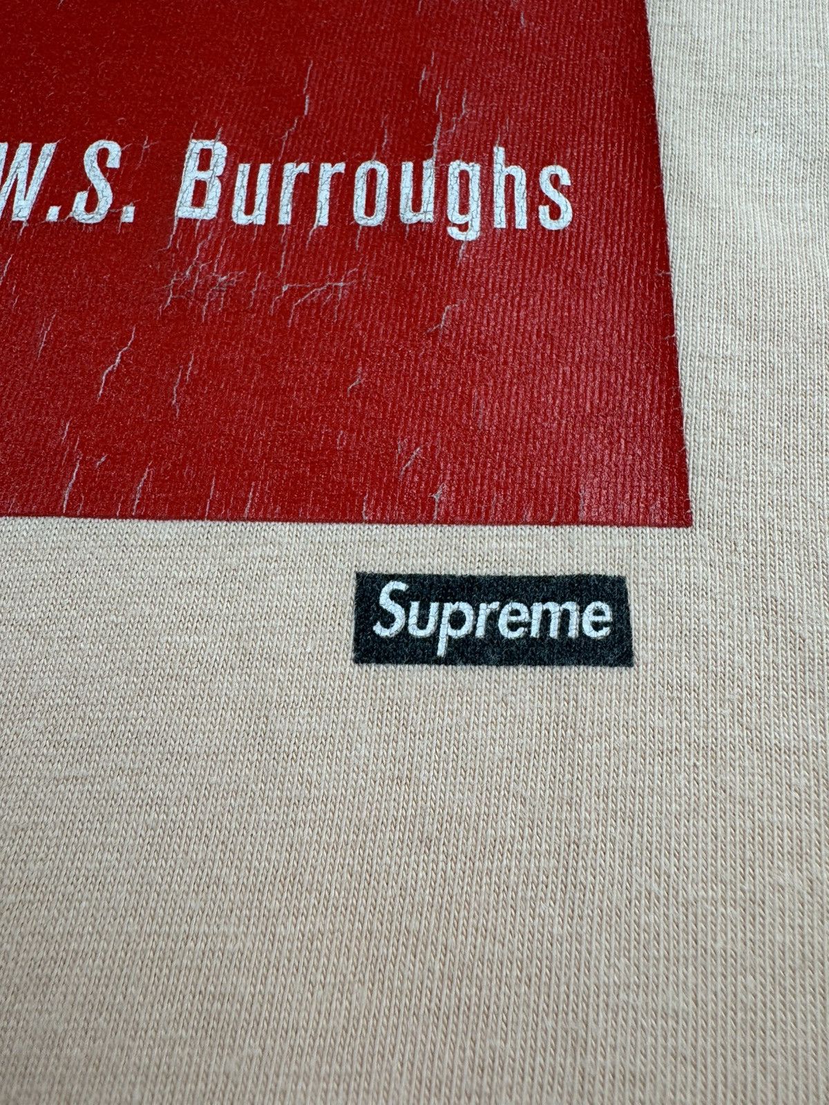Supreme Supreme William S. Burroughs SS16 Skate 2016 Beige Hip Hop Relaxed T Shirt Tee Size US L / EU 52-54 / 3 - 8 Thumbnail
