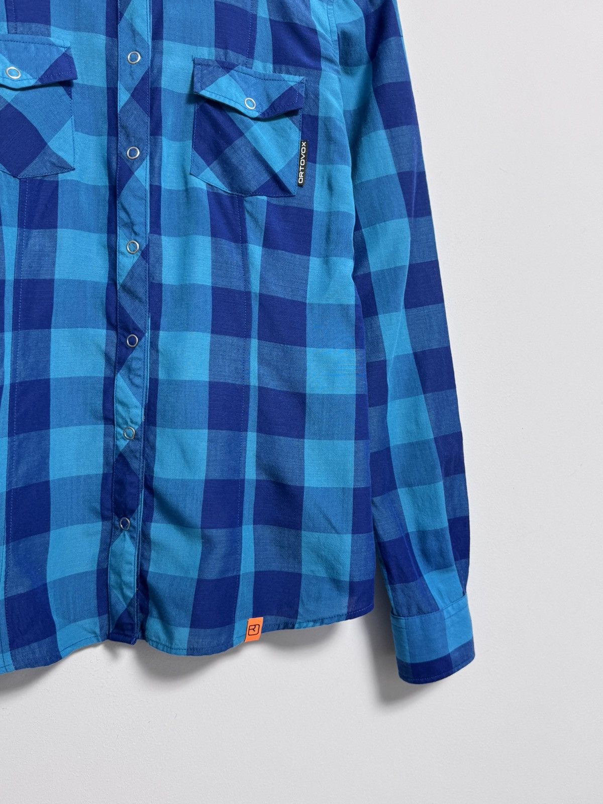 ORTOVOX × Vintage Ortovox Button Up Check Merino Size M / US 6-8 / IT 42-44 - 2 Thumbnail