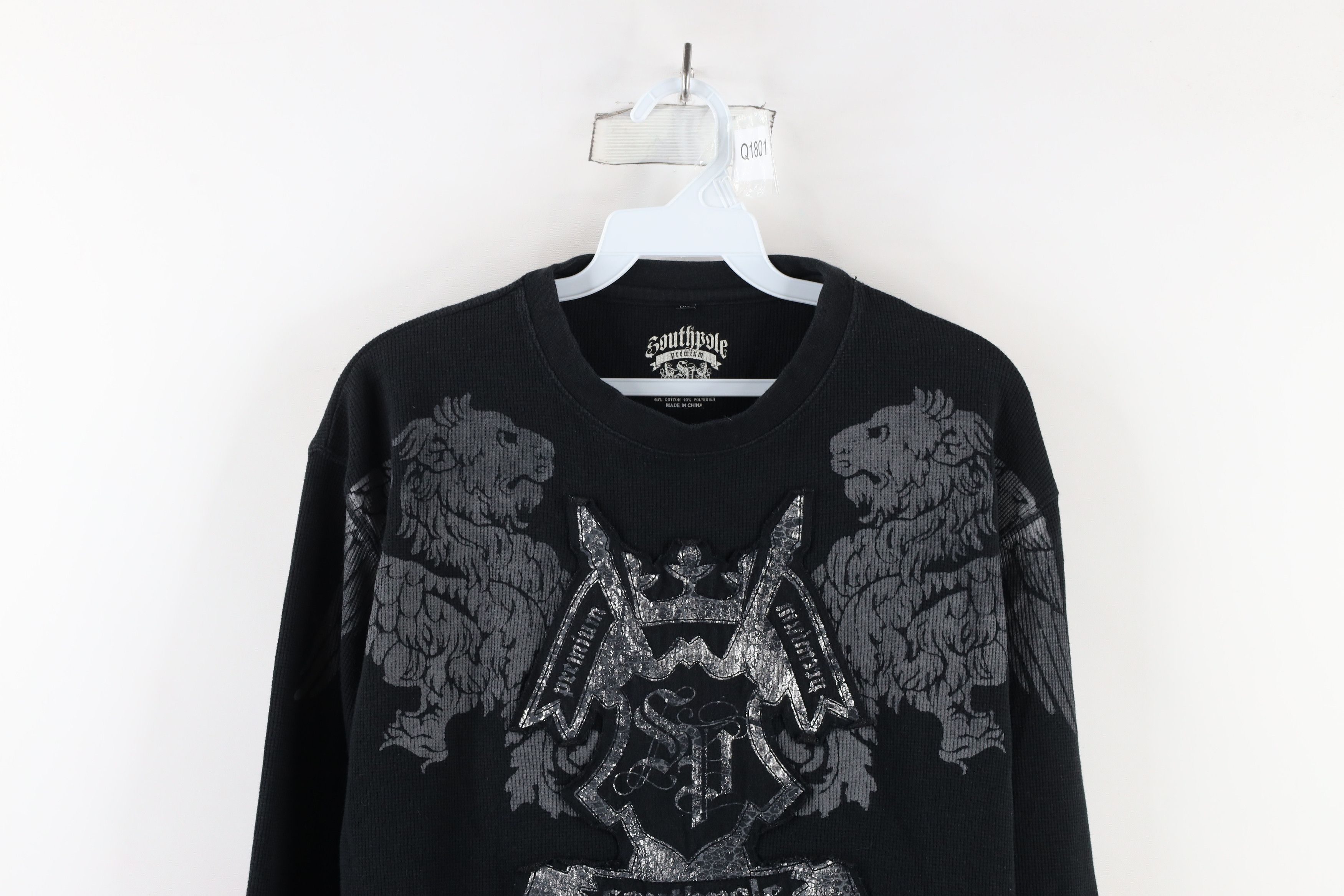 Southpole × Vintage Vintage Southpole Spear UFC MMA Thermal Waffle Knit T-Shirt Size US XXL / EU 58 / 5 - 2 Thumbnail
