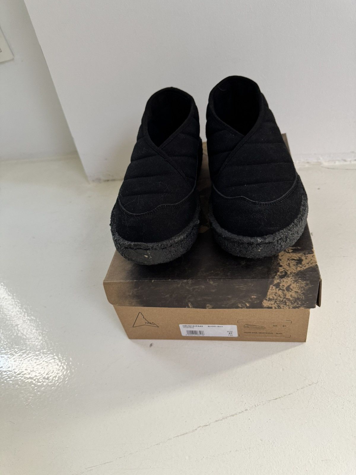 ROA ROA Black Low Top Nuvolau House Shoes Size US 8 / EU 41 - 7 Thumbnail