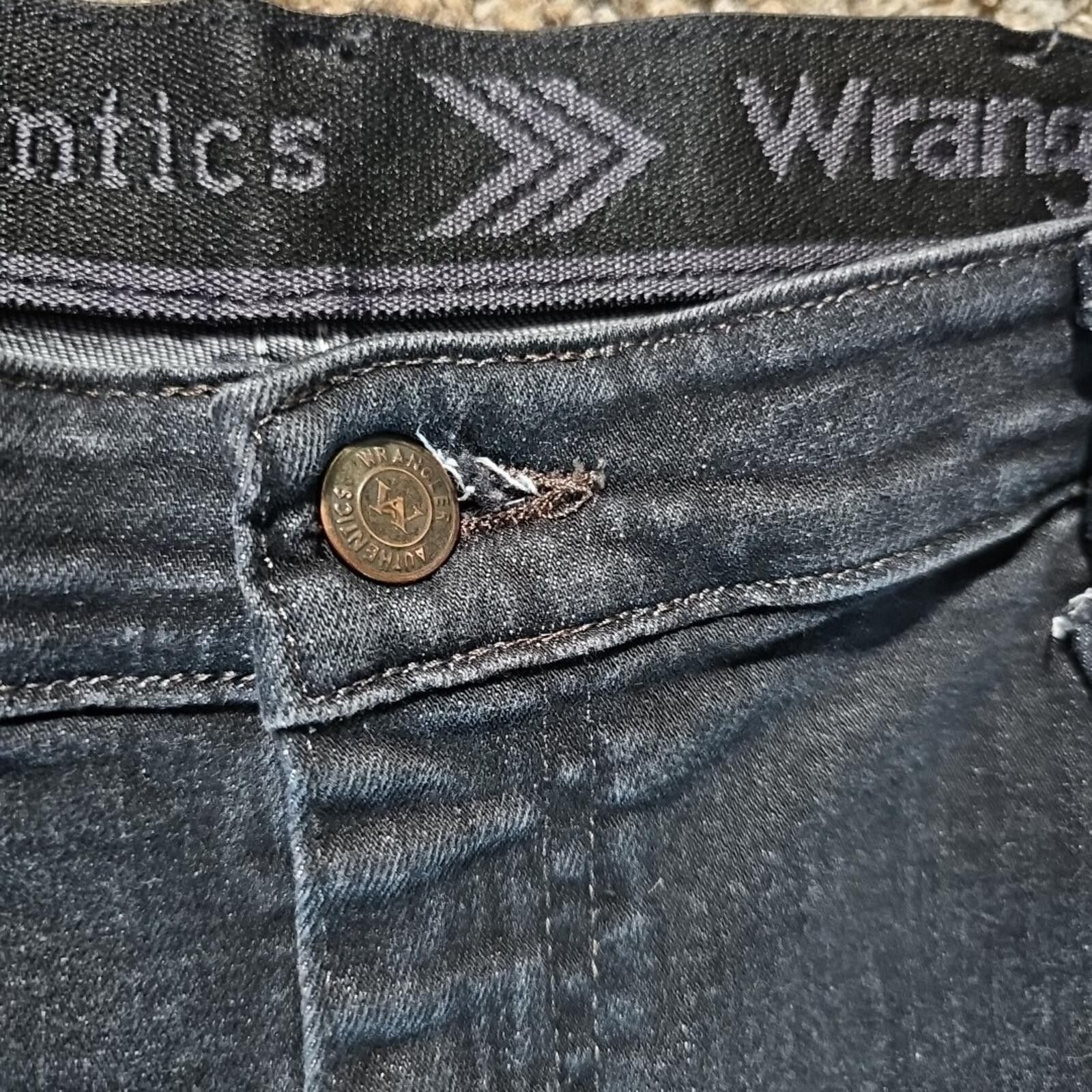 Wrangler Wrangler 38x29 Black Straight Jeans Size US 38 / EU 54 - 2 Thumbnail