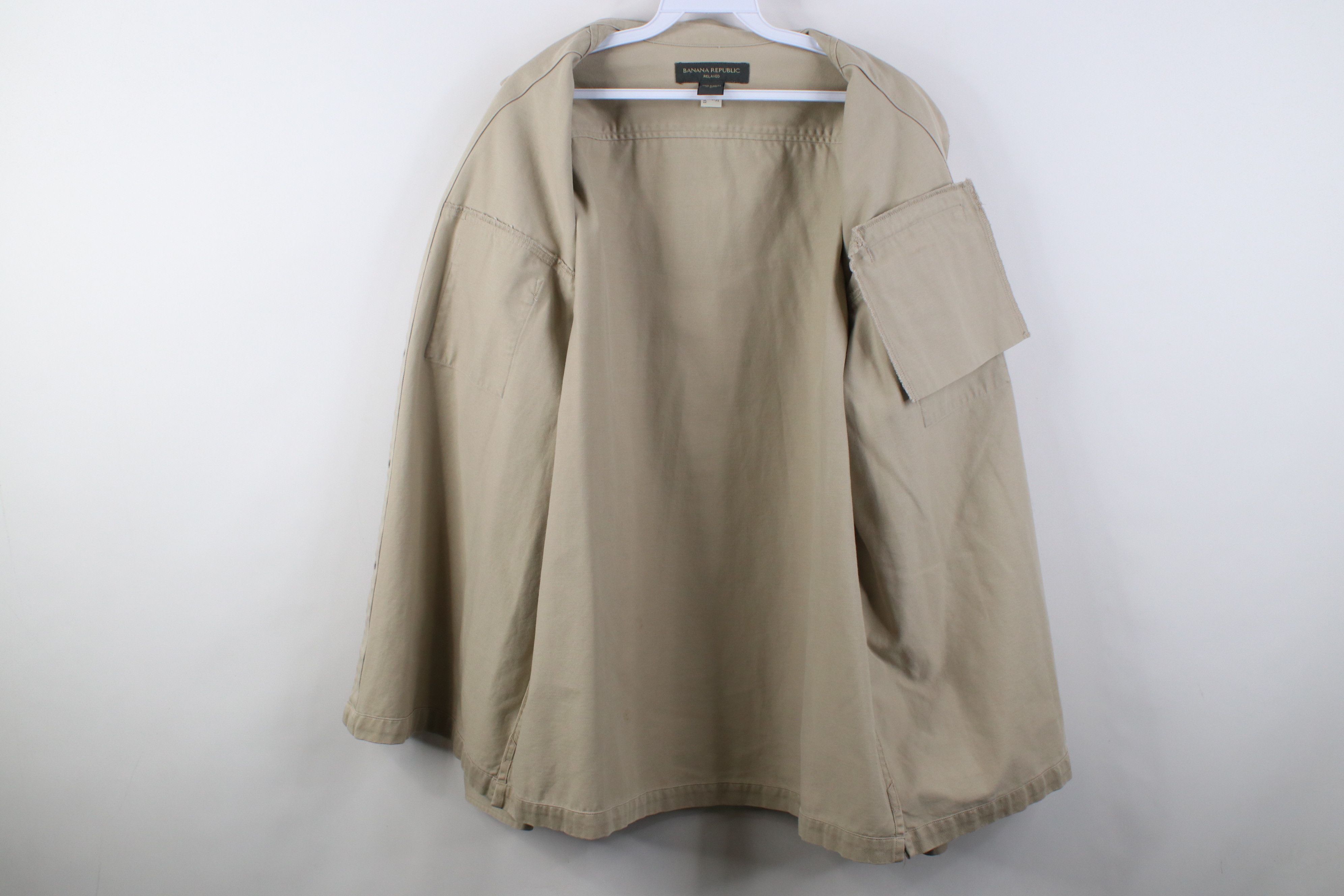 Banana Republic Vintage Y2K 2002 Banana Republic Snap Button Shirt Jacket Size US L / EU 52-54 / 3 - 11 Thumbnail