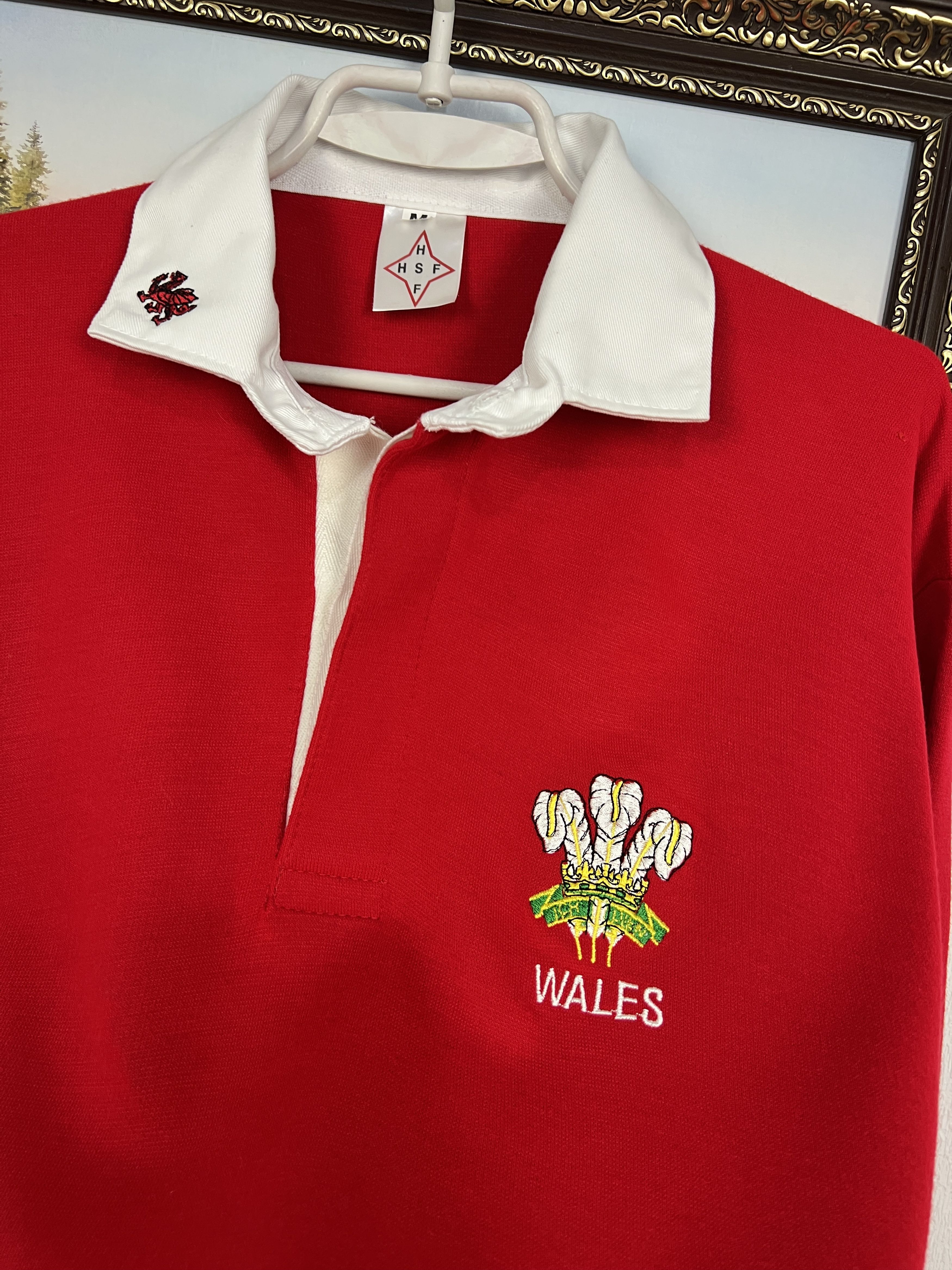 Vintage Vintage Wales Rugby Union Jersey Long Sleeve Shirt National Size US M / EU 48-50 / 2 - 3 Thumbnail