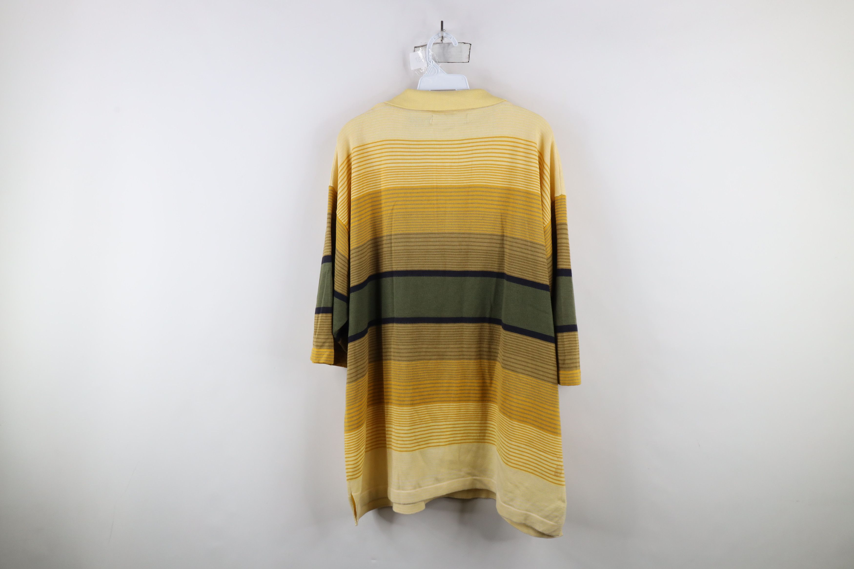 Vintage Vintage 90s Y2K Streetwear Block Knit Collared Polo Shirt Size US XL / EU 56 / 4 - 10 Thumbnail
