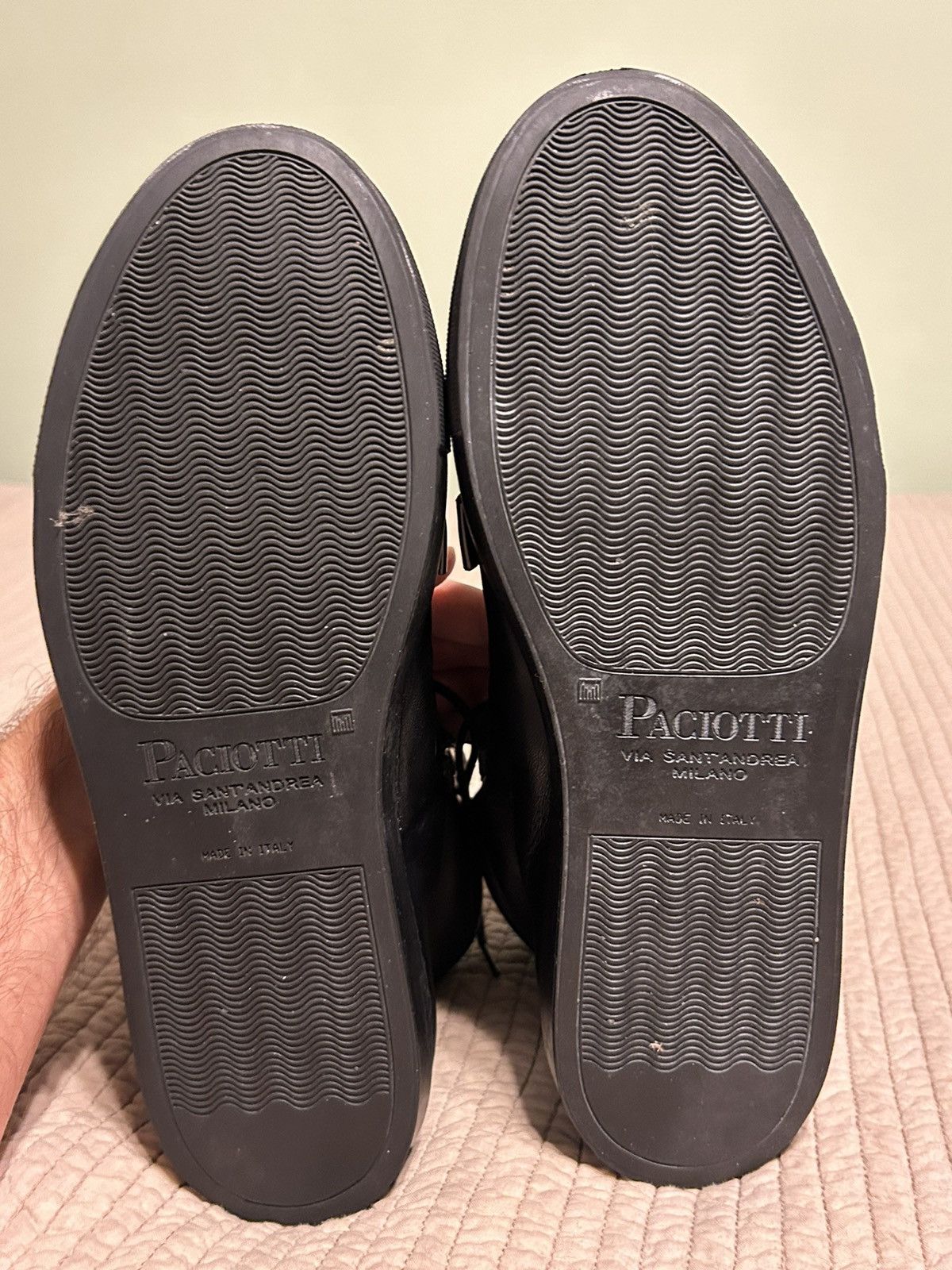 Paciotti 2007 Spiked Boxcalf Hi-tops Size US 10 / EU 43 - 6 Thumbnail