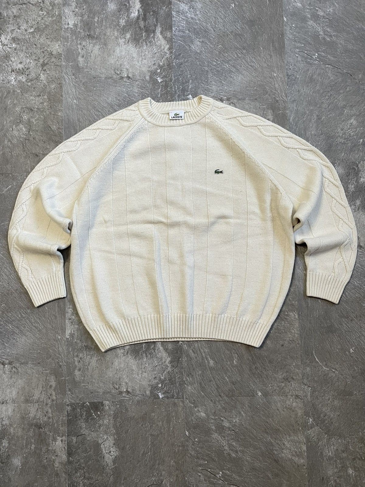 Vintage Lacoste Wool Sweater Streetwear Y2k