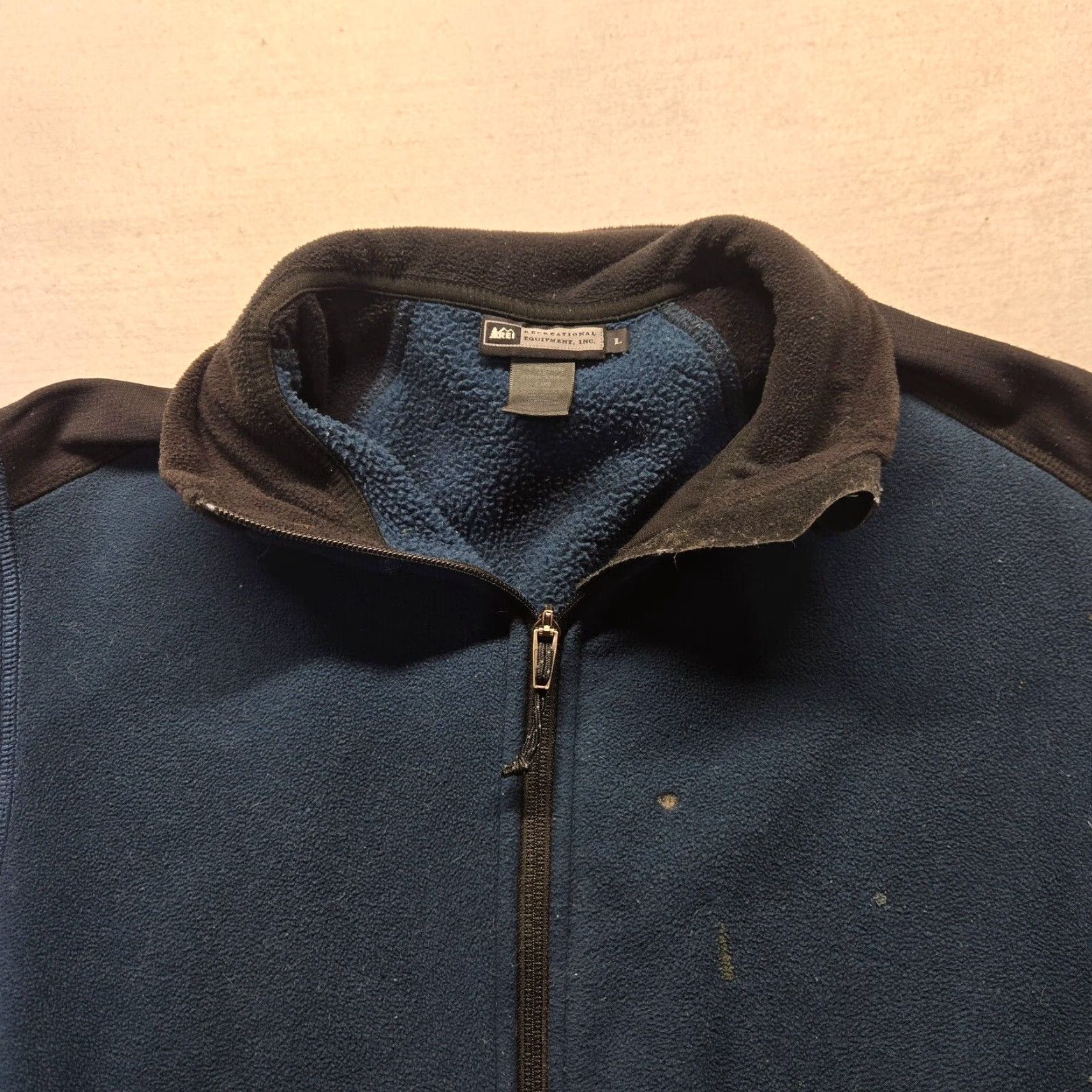 Vintage REI Full Zip Fleece Sweater Adult Men's Blue Large Size US L / EU 52-54 / 3 - 2 Thumbnail
