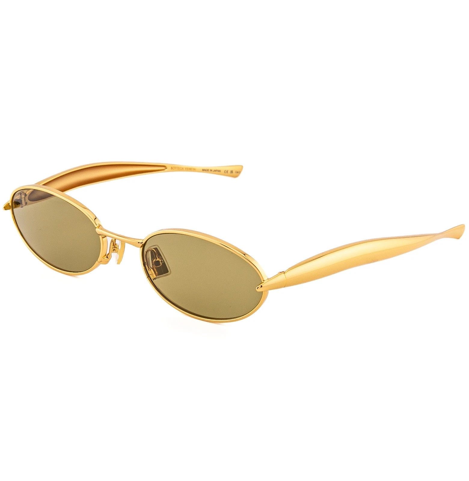 Bottega Veneta BOTTEGA VENETA 1386 SARDINE BV1386S Metal Gold Green 006 Size ONE SIZE - 2 Thumbnail