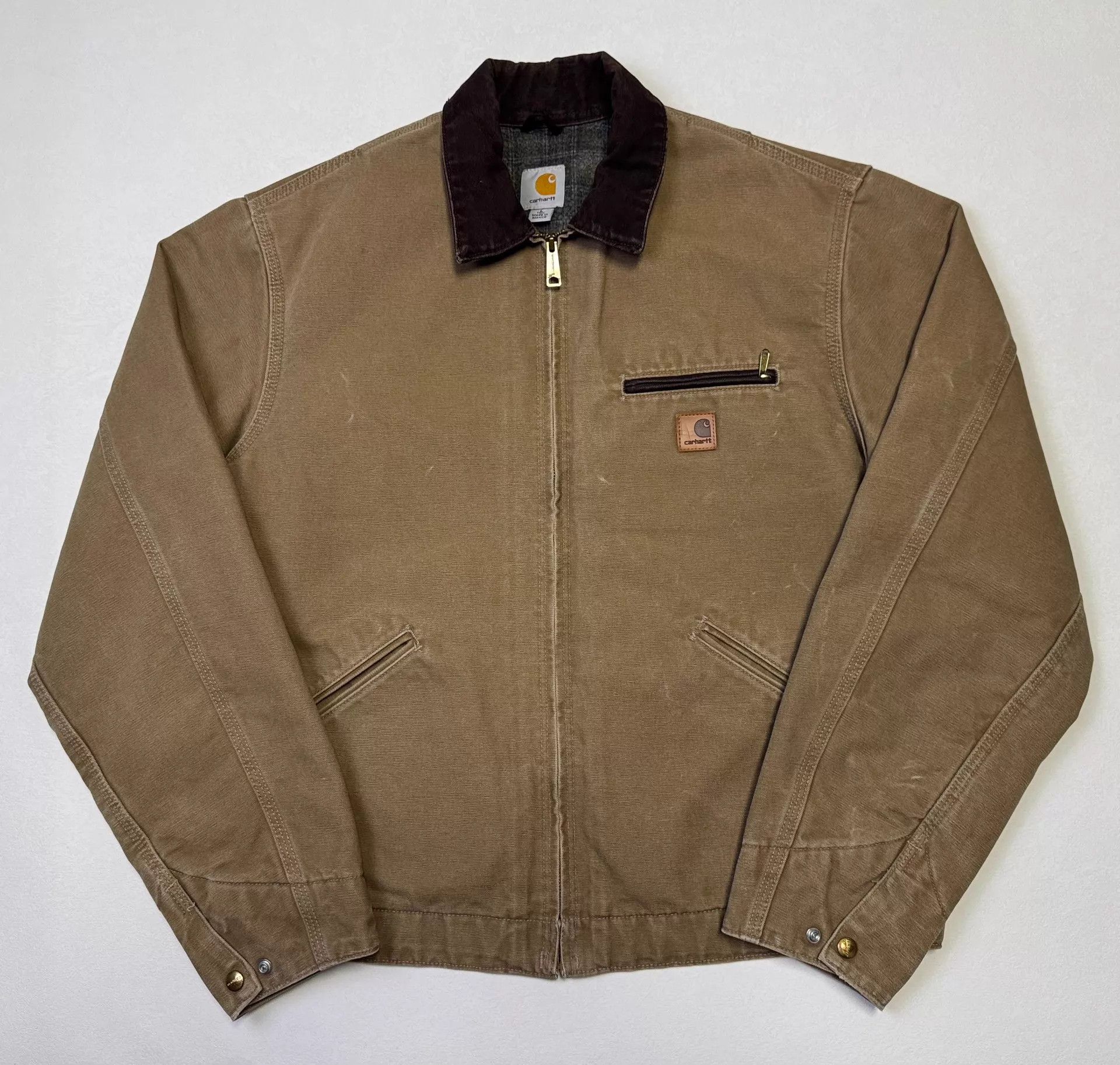 Carhartt Vintage Carhartt J97 L-Tall Brown Detroit Jacket Size US L / EU 52-54 / 3 - 2 Thumbnail