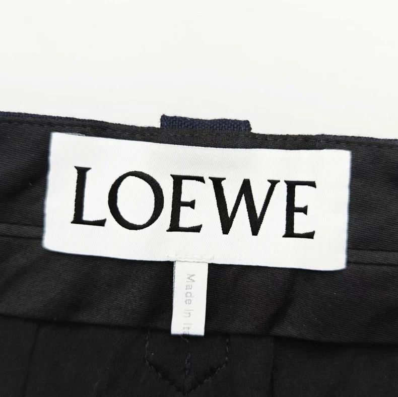 Loewe Loewe Wide-leg pants with silk lining and vertical stripes Size 37" - 3 Thumbnail