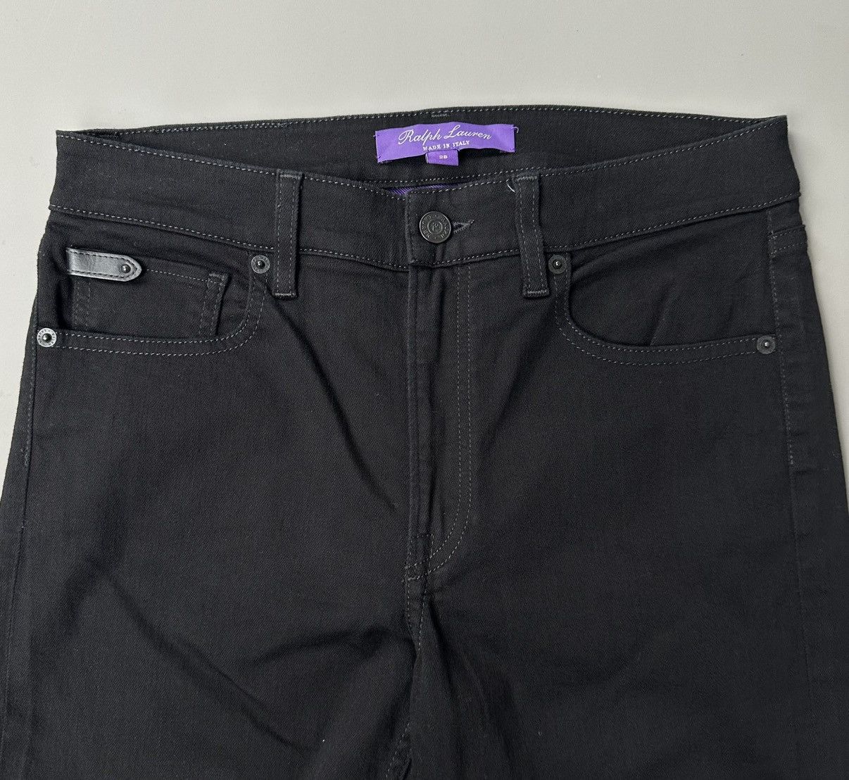 Ralph Lauren Purple Label Ralph Lauren - Purple Label - Slim Fit Jeans in Black Size US 28 / EU 44 - 2 Thumbnail