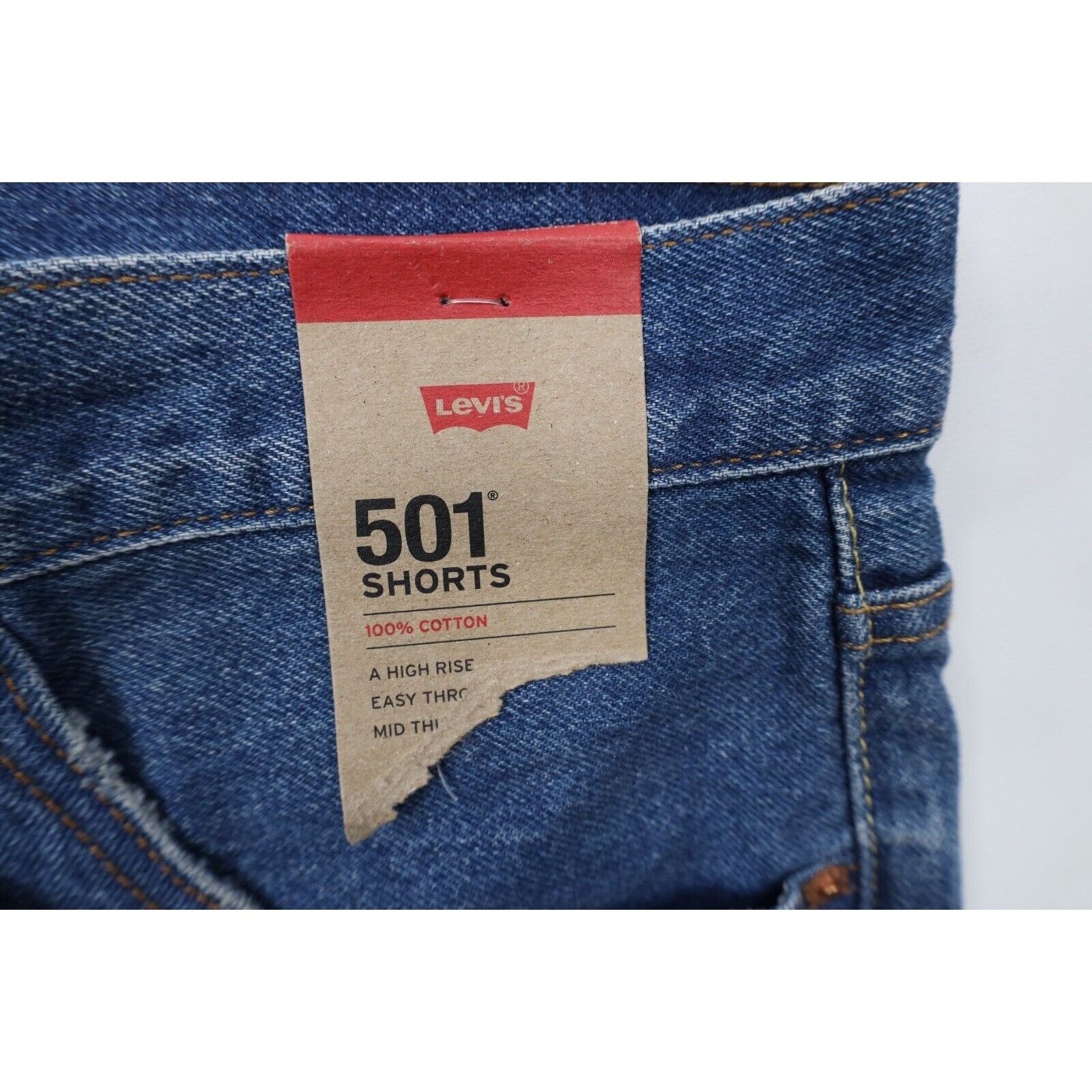 Levi's New Levis 501 Original Fit Button Fly Cut Off Denim Shorts Size US 34 / EU 50 - 6 Thumbnail