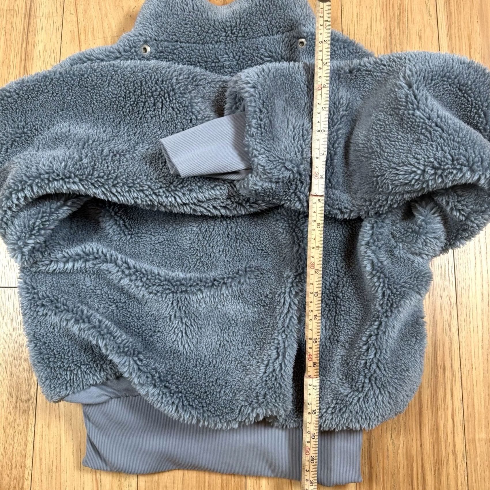 Alo ALO Yoga Sweatshirt Full Zip Women's Small Fleece Blue Size S / US 4 / IT 40 - 7 Thumbnail