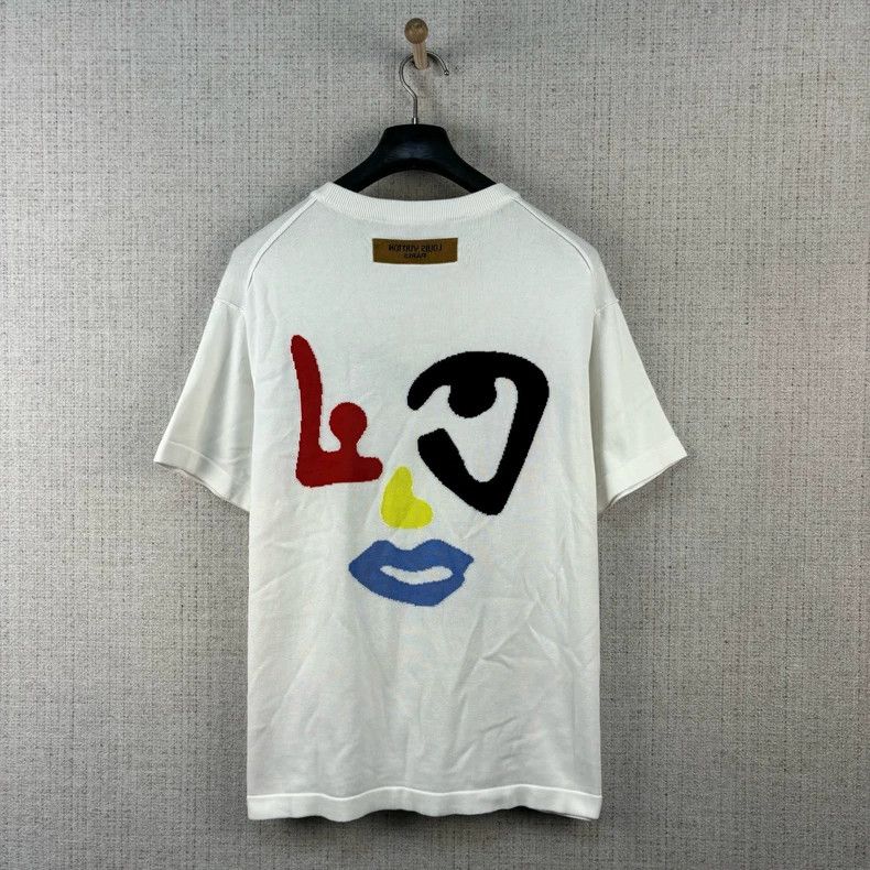 Louis Vuitton Louis Vuitton FW22 Geometric Short Sleeve Crew Neck Knit S Size US S / EU 44-46 / 1 - 3 Thumbnail