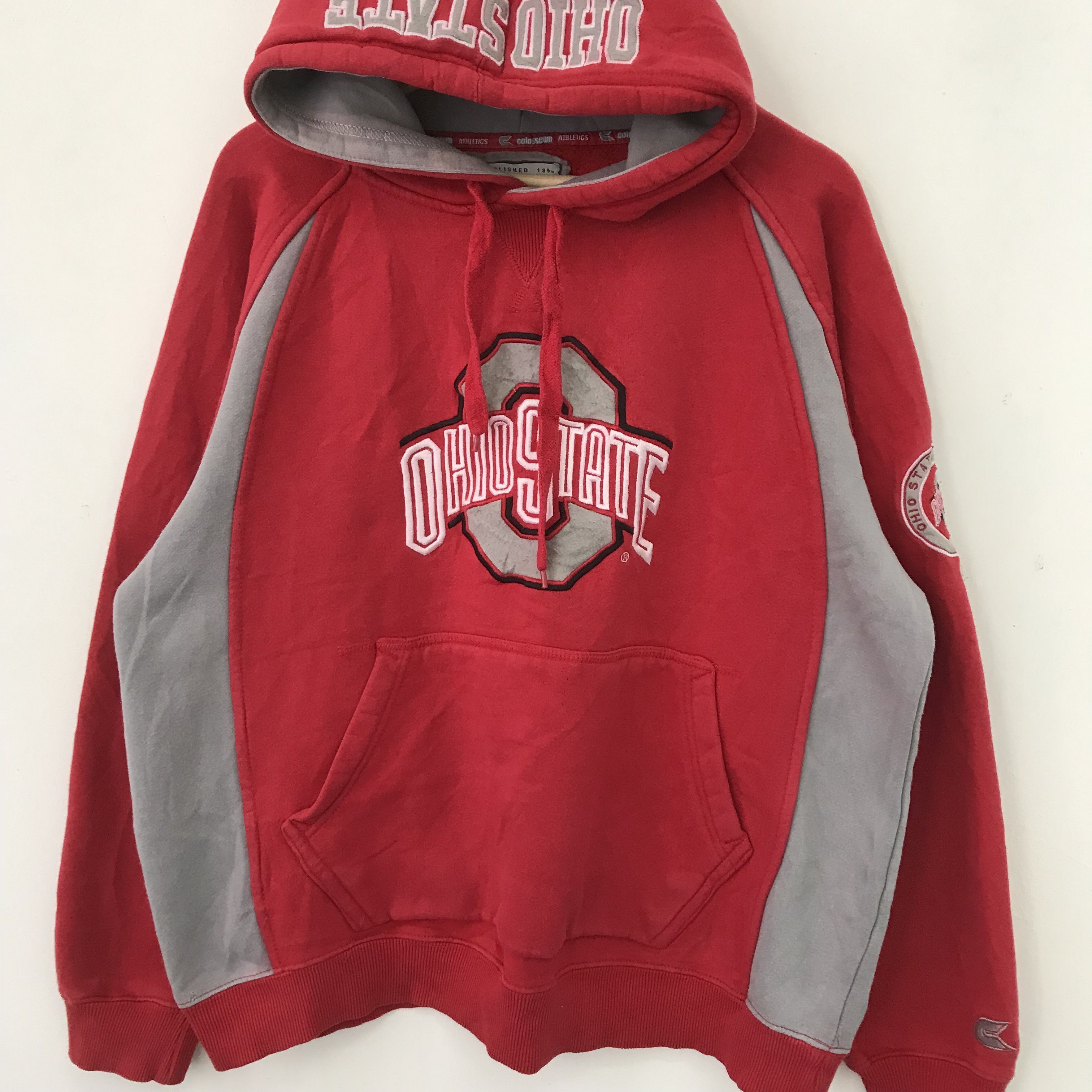 Vintage Vintage 90s Ohio State University Ncaa Red - 492 Size US L / EU 52-54 / 3 - 1 Thumbnail