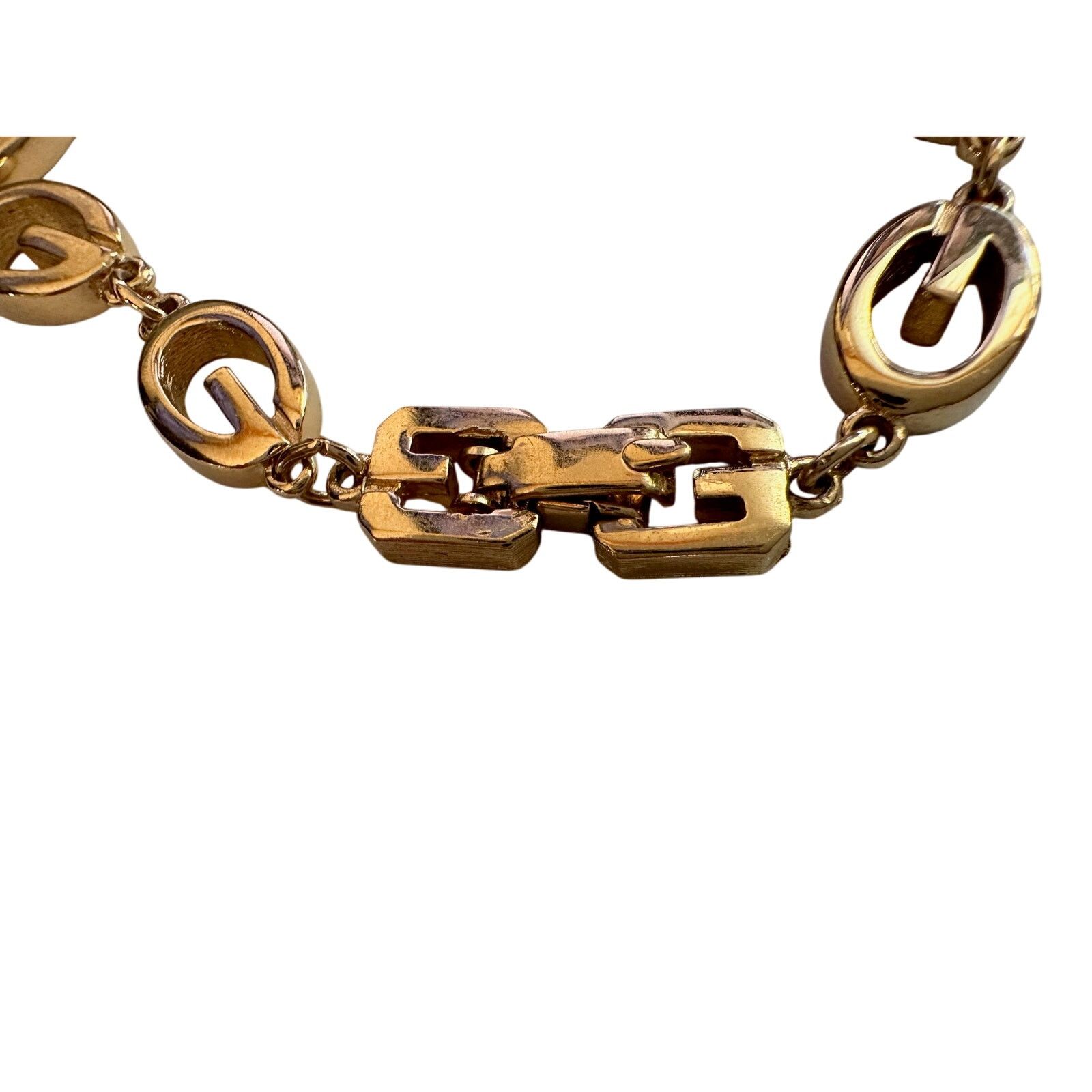 Givenchy Givenchy G Link Gold Plate Bracelet Size ONE SIZE - 6 Thumbnail