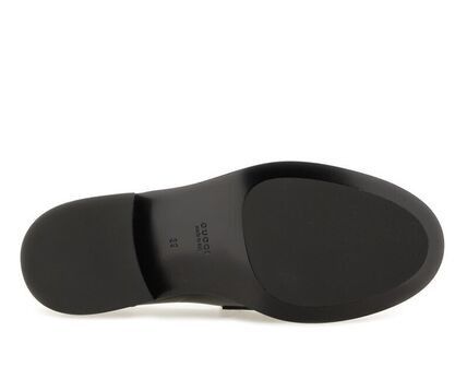 Gucci o1loc1c0326 834762 Wsavoy Mocc Leather Shoes in Black Size US 8 / IT 38 - 4 Thumbnail