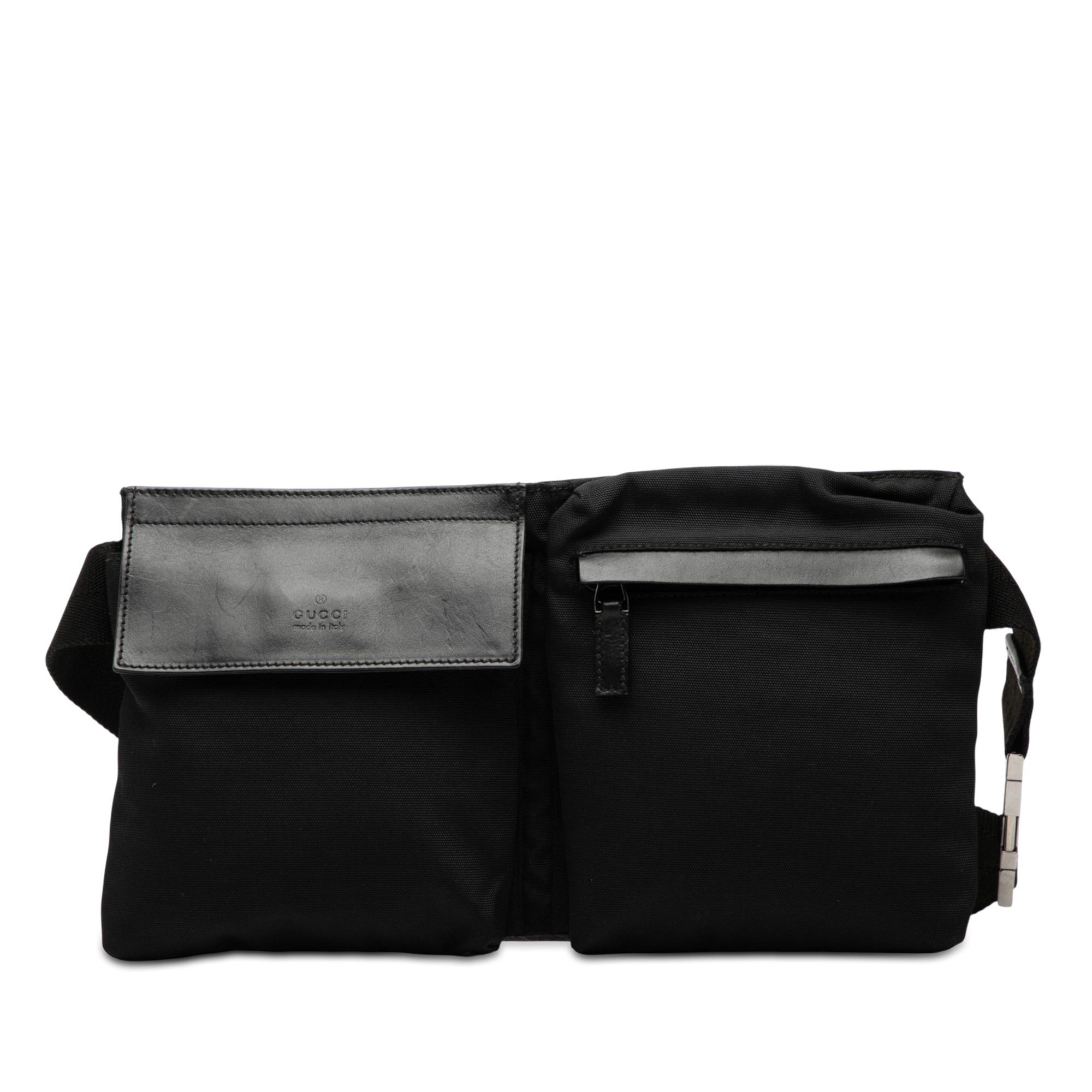 Gucci Nylon Double Pocket Belt Bag Size ONE SIZE - 1 Thumbnail