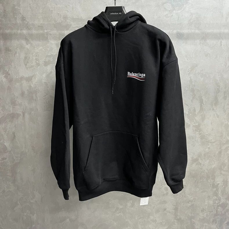 Balenciaga Balenciaga Black Logo Hoodie by Balenciaga-2506 Size US XS / EU 42 / 0 - 1 Thumbnail