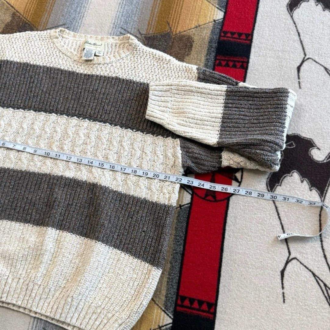 Eddie Bauer VINTAGE Eddie Bauer Pullover Knit Sweater Men’s Size S Beige Striped 90s Fisherman Casual Size US S / EU 44-46 / 1 - 7 Thumbnail