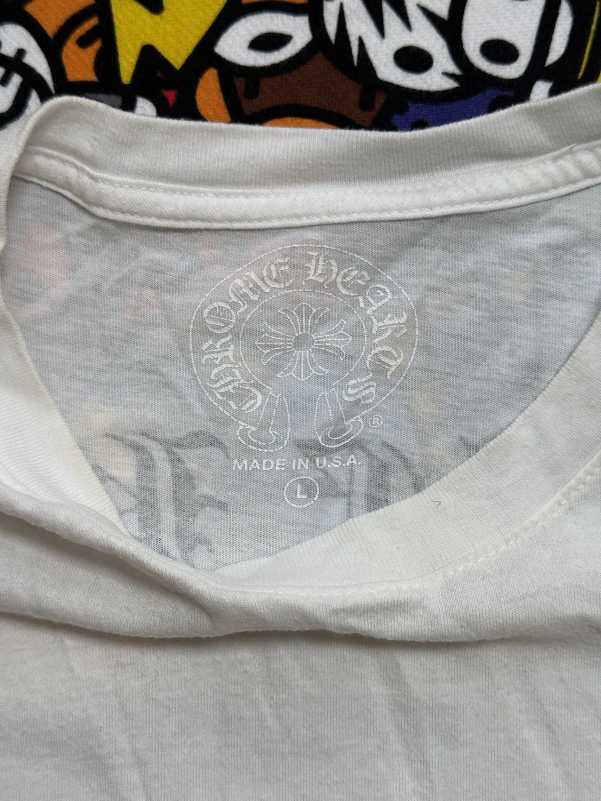Chrome Hearts Chrome Hearts White Script Logo Long Sleeve Tee Size US L / EU 52-54 / 3 - 5 Thumbnail