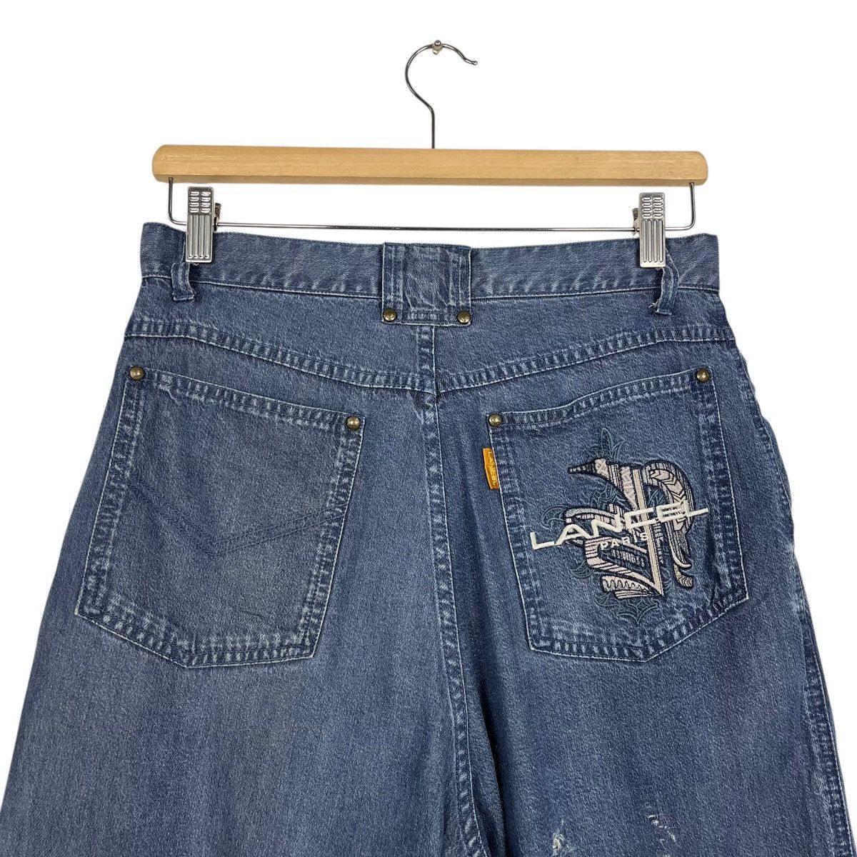 Lancel Vintage Lancel Embroidery Logo Denim Jeans Size US 28 / EU 44 - 8 Thumbnail