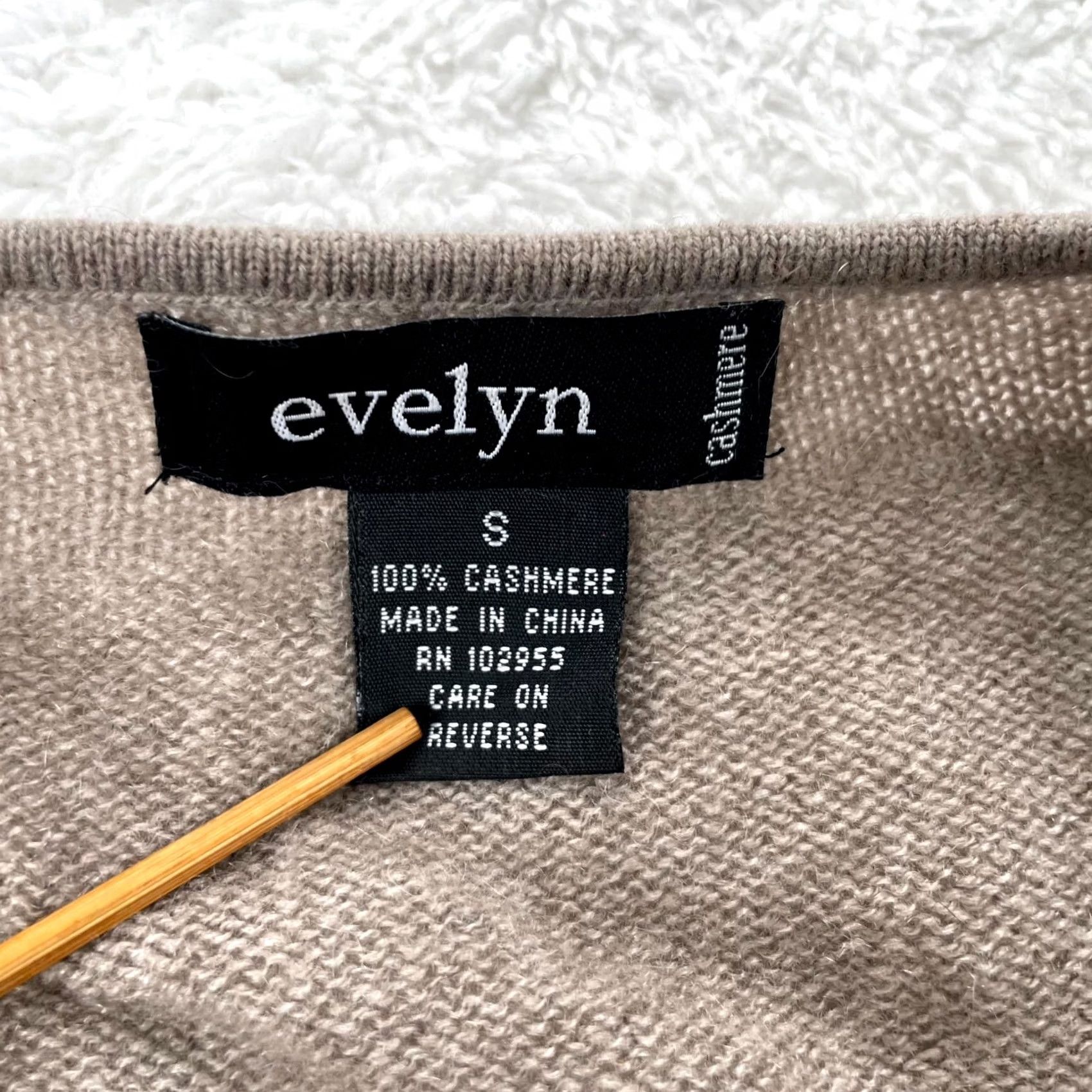 Vintage Evelyn Cardigan Sweater Womens Small Brown Tight Knit Open Front Cashmere Size S / US 4 / IT 40 - 4 Thumbnail