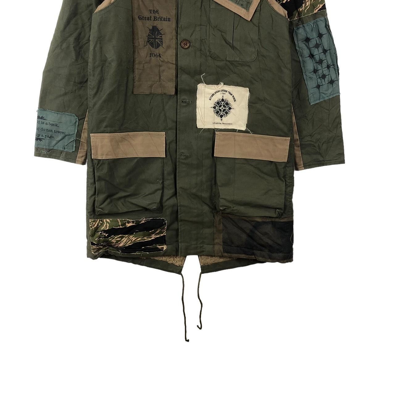 And A AND ALSO JAPAN Dole Project Patchwork Trench Coat Parka Cape Size S / US 4 / IT 40 - 4 Thumbnail
