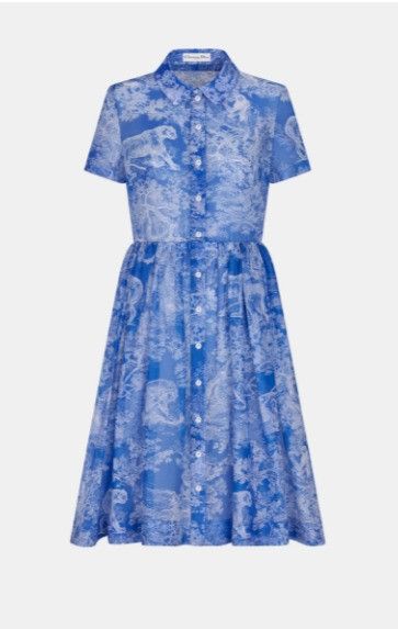 Dior o1w1db10924 Mid-Length Shirt Dress in Blue | Grailed