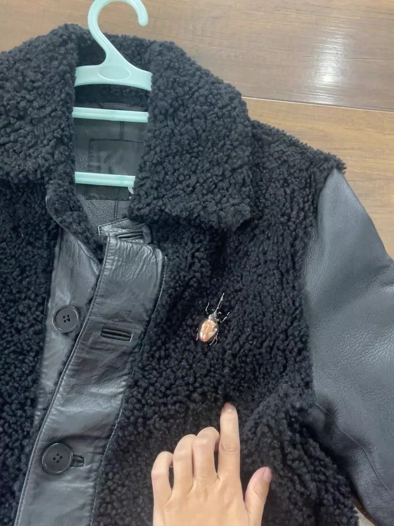 Givenchy Givenchy Black Men's Sheepskin Jacket Size US S / EU 44-46 / 1 - 2 Thumbnail