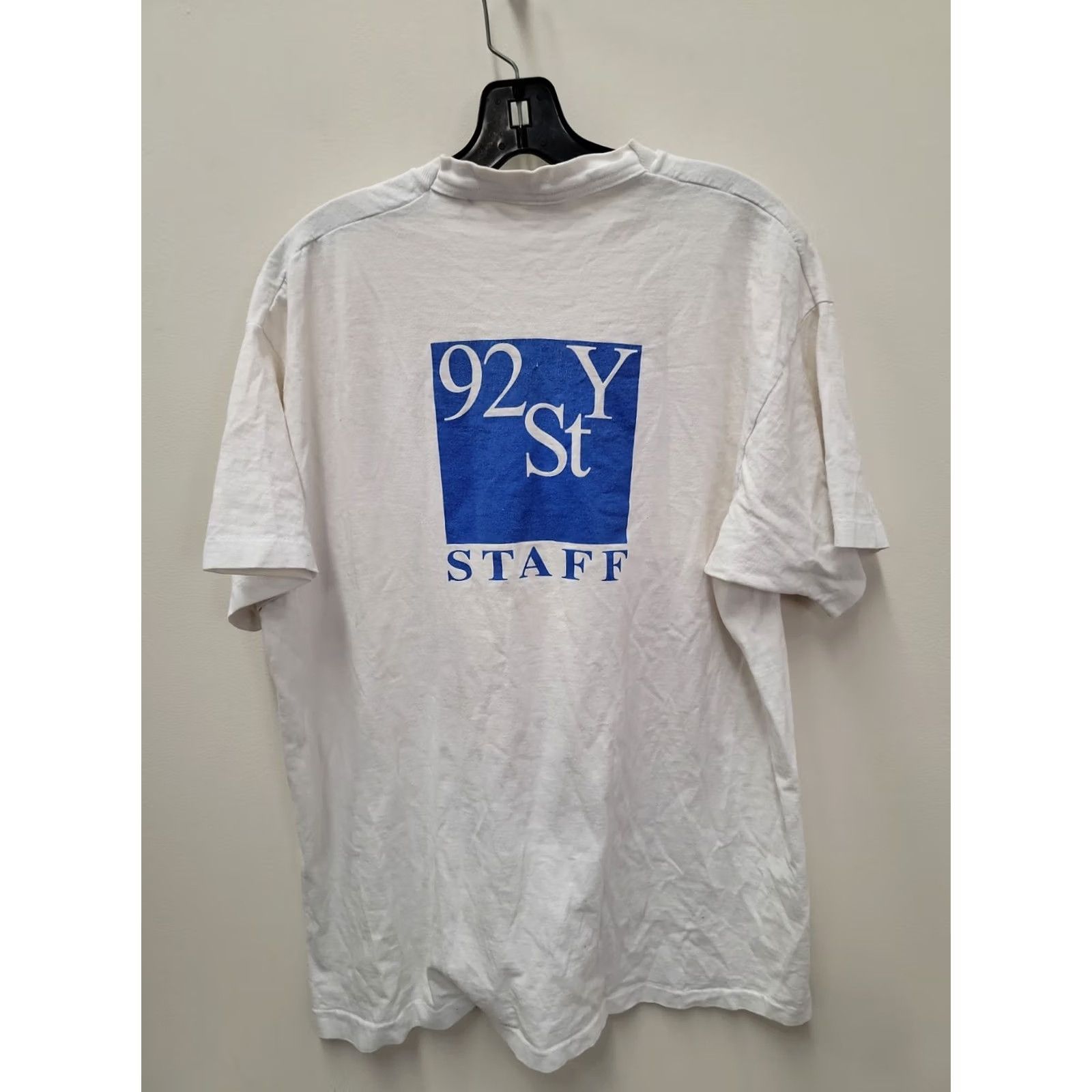 Fruit Of The Loom VINTAGE Fruit of the Loom T-Shirt Shirt White XL Men Graphic 92 Y St. New York City David Niedenthal Mus/City 90s Mems Distressed Size US XL / EU 56 / 4 - 7 Thumbnail