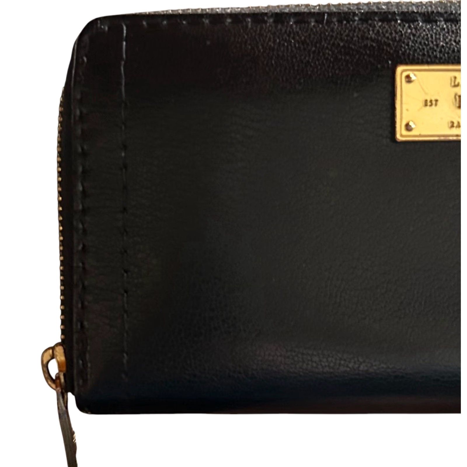 Ralph Lauren Lauren Ralph Lauren Wallet Women Full Zip Leather Credit Card Black Large Vintage? No Size ONE SIZE - 3 Thumbnail