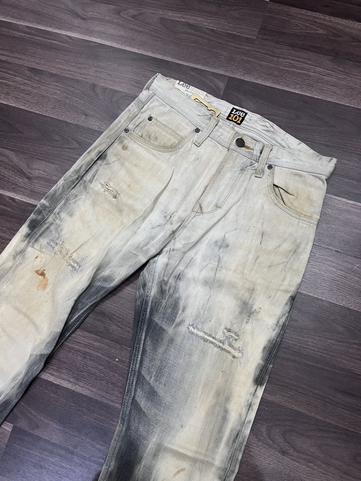 Lee RARE ❗️ Lee Vintage Acid Wash Jean LGB Inspired💥 Size US 29 - 3 Thumbnail