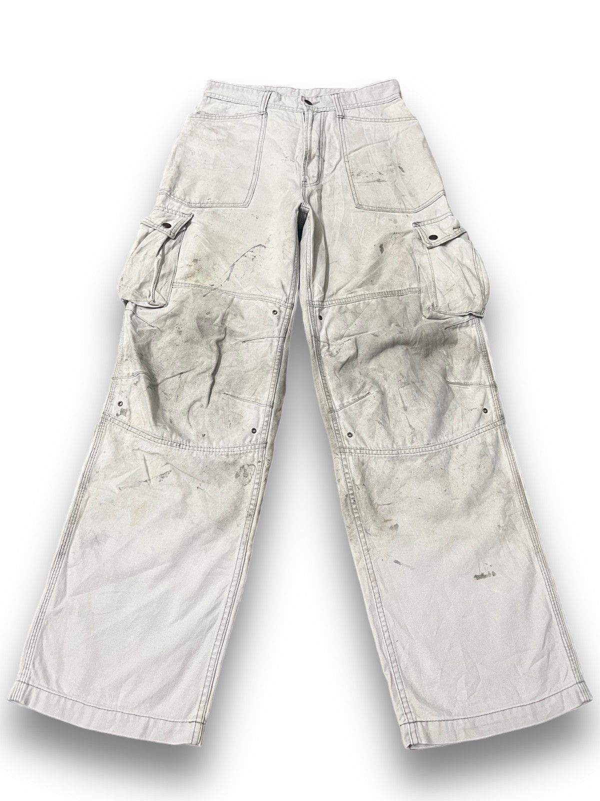 Image of Vintage Evenriver Baggy Cargo Denim in White, Men's (Size 31)