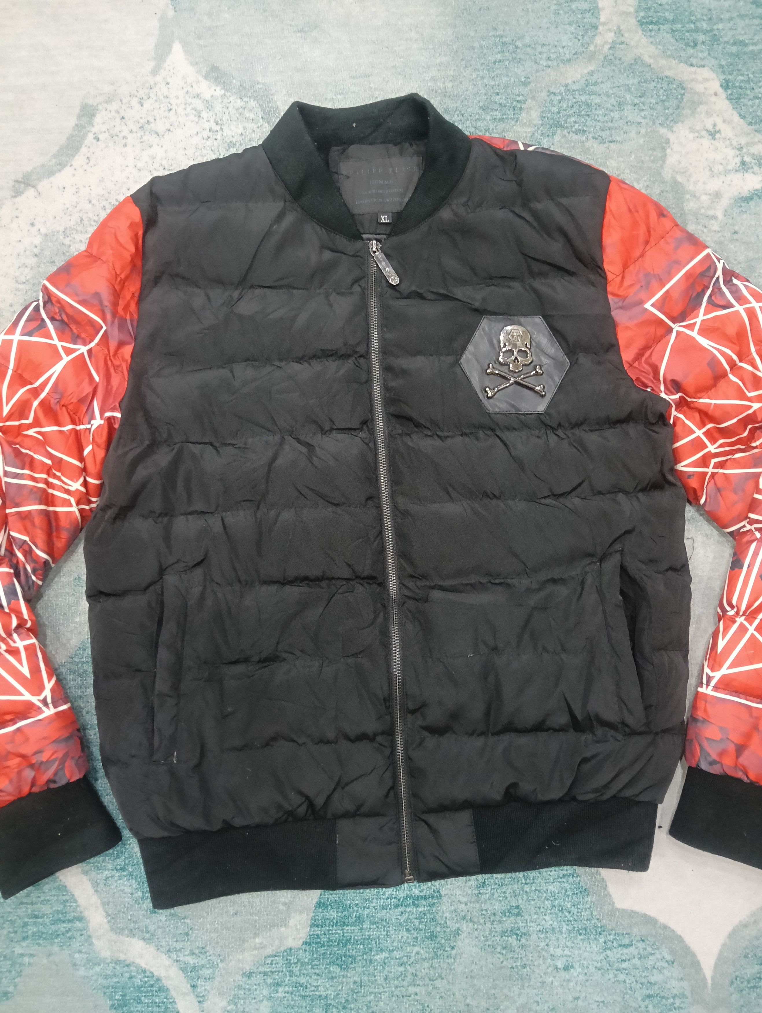 Designer × Japanese Brand Huishang Inspired Philipp Plein Skull Puffer Jacket Size US XL / EU 56 / 4 - 4 Thumbnail