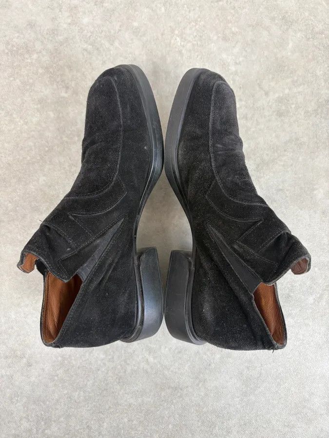 Vintage Cesare Paciotti Black Suede Loafer Boots Size US 7.5 / IT 37.5 - 5 Thumbnail