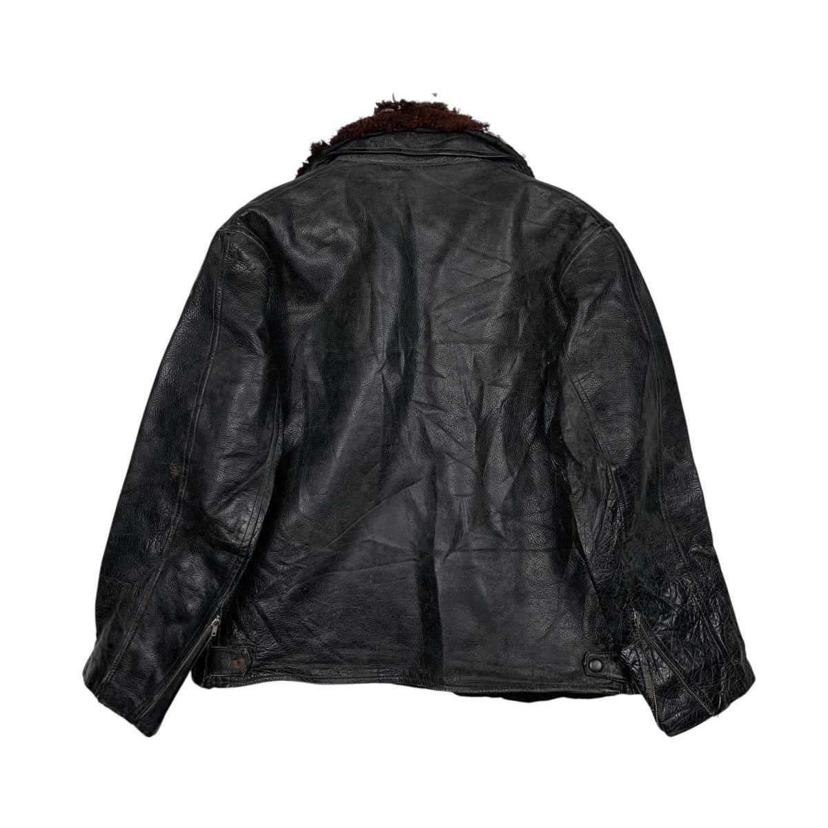 Japanese Brand Japanese Brand Gold Ring Leather Jacket Size US M / EU 48-50 / 2 - 7 Thumbnail