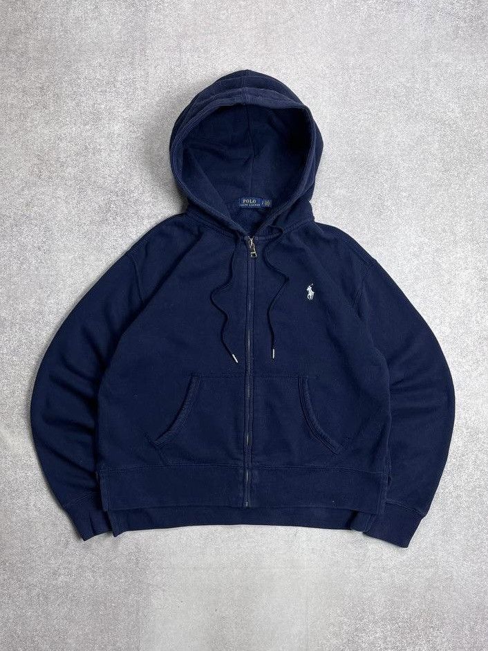 Polo Ralph Lauren × Vintage Vintage Polo Ralph Lauren Boxy Zip Hoodie Y2K S Size US S / EU 44-46 / 1 - 1 Thumbnail