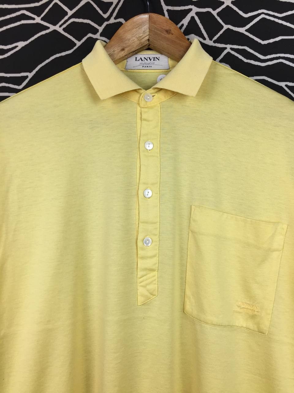 Lanvin Vtg Lanvin Studio Paris Popover Half Placket Polo Shirt Size US M / EU 48-50 / 2 - 3 Thumbnail