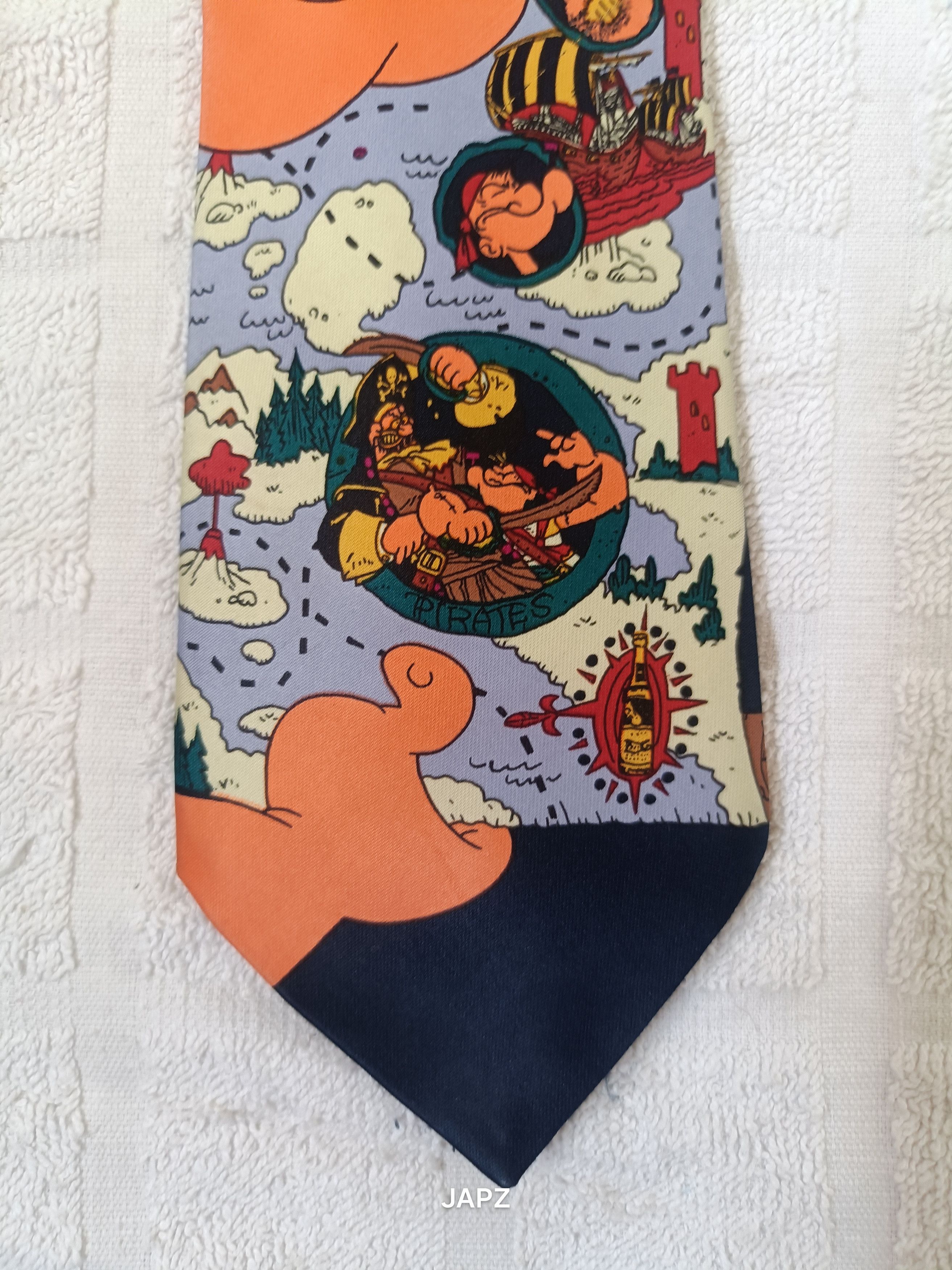 Vintage Vintage Popeye the sailor man silk tie Size ONE SIZE - 2 Thumbnail