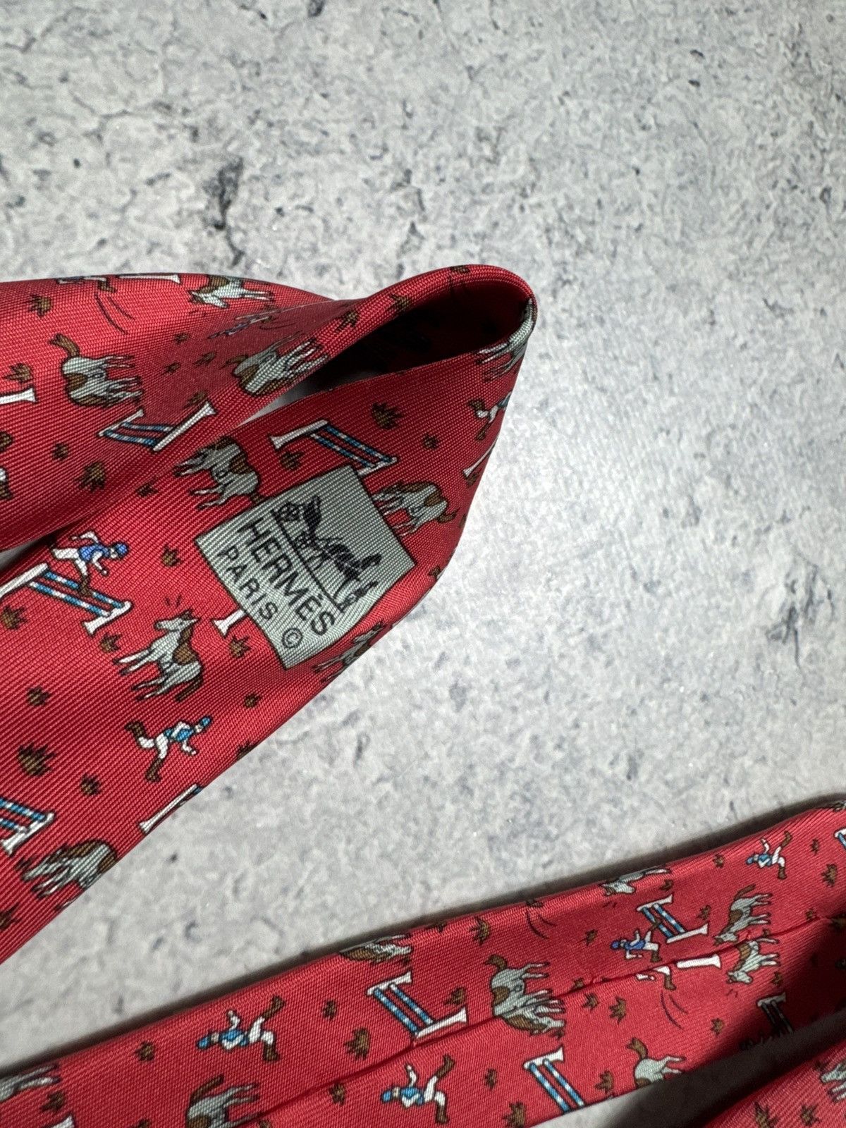 Hermes Hermes Paris Silk Tie Luxury Vintage Size ONE SIZE - 2 Thumbnail