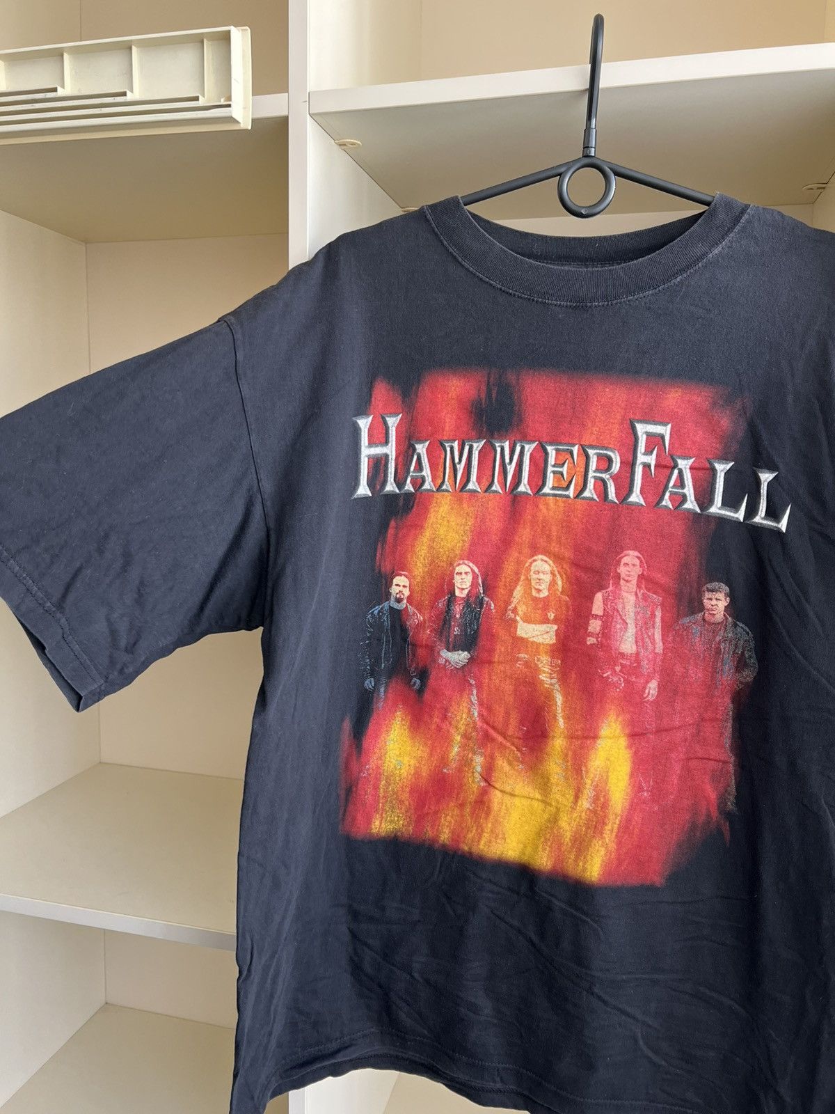 Band Tees Vintage Hammer Fall Band Tee Rock 90s T-Shirt Size US XL / EU 56 / 4 - 5 Thumbnail